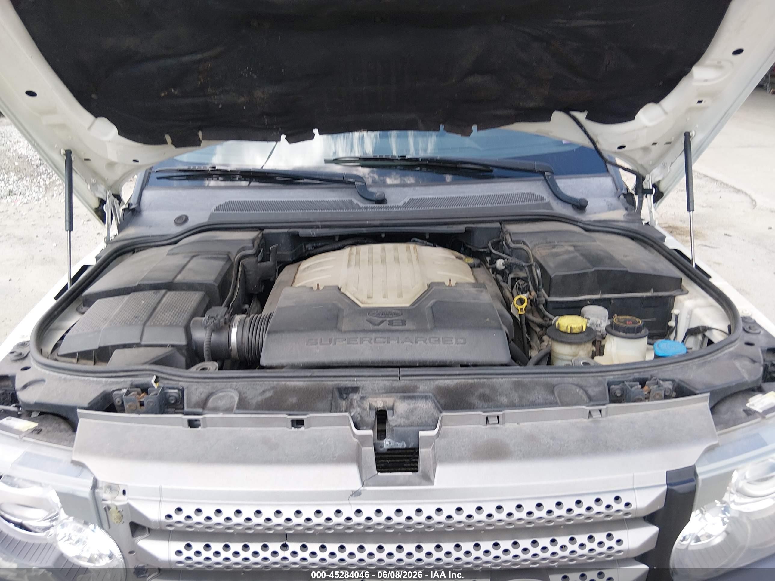 2008 Land Rover Range Rover Sport Supercharged White vin: SALSH23448A173143