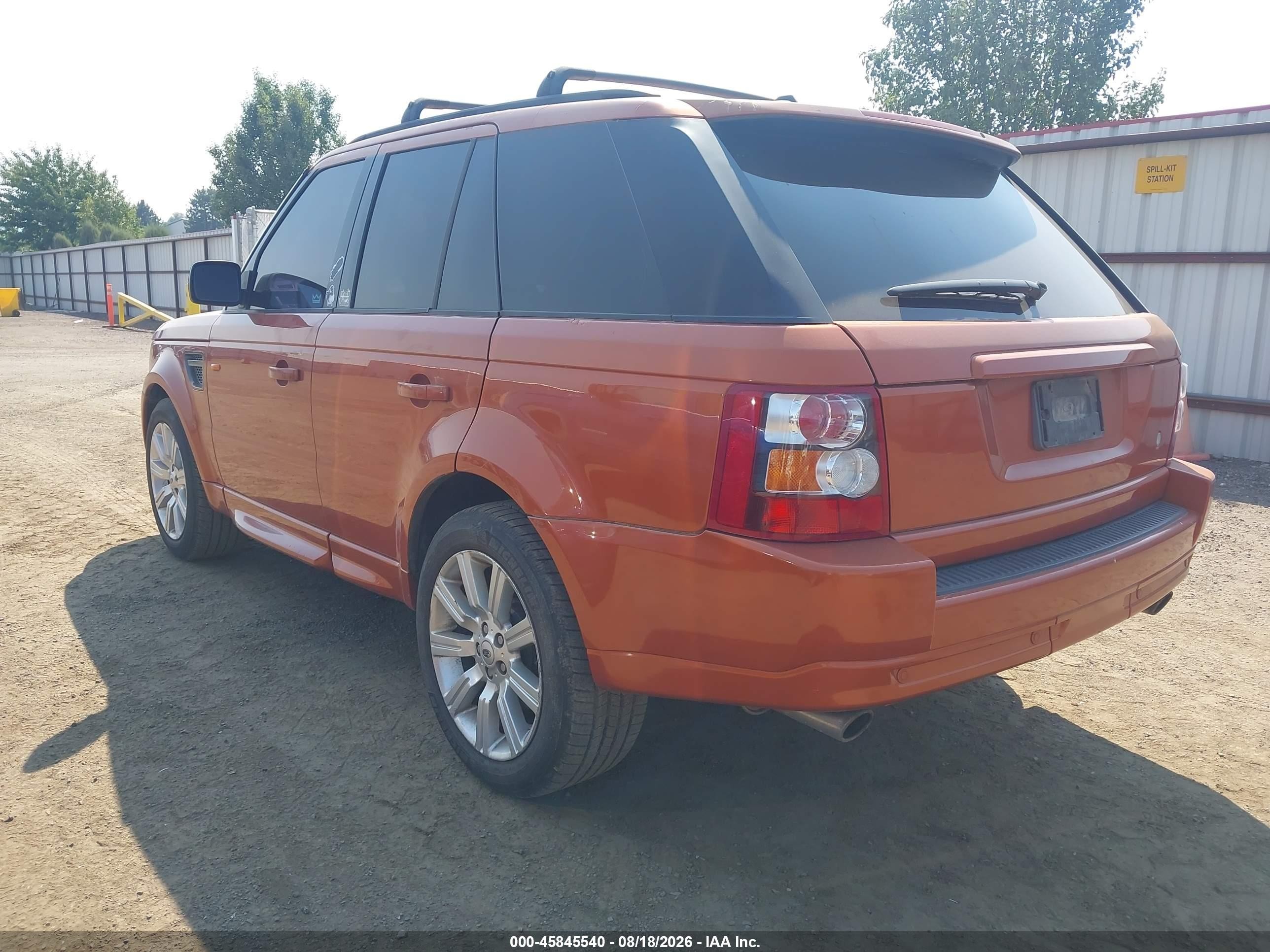 2006 Land Rover Range Rover Sport Supercharged Orange vin: SALSH23466A903776