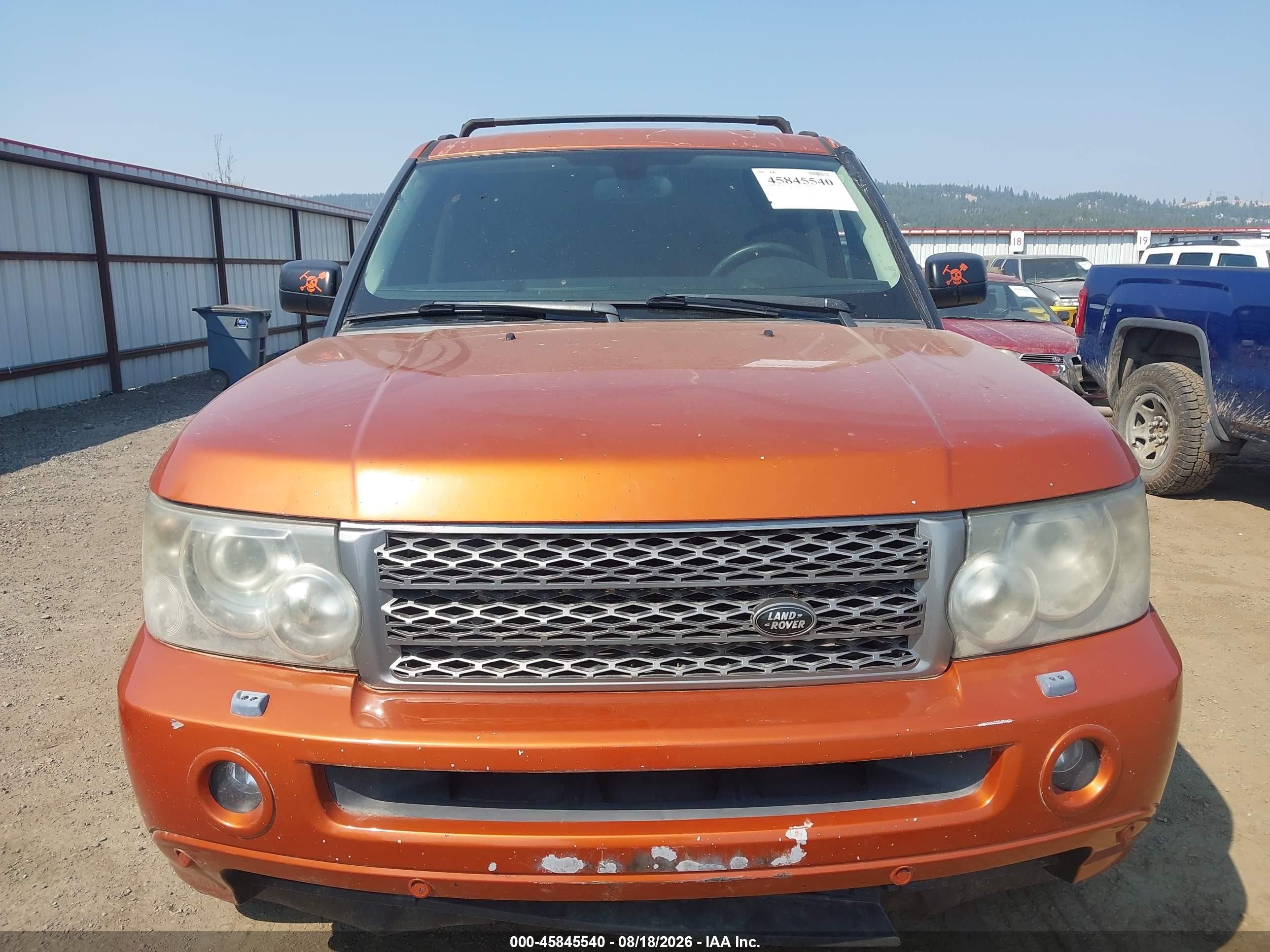 2006 Land Rover Range Rover Sport Supercharged Orange vin: SALSH23466A903776