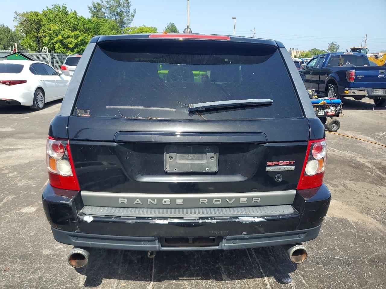 2008 Land Rover Range Rover Sport Supercharged Черный vin: SALSH23468A143061