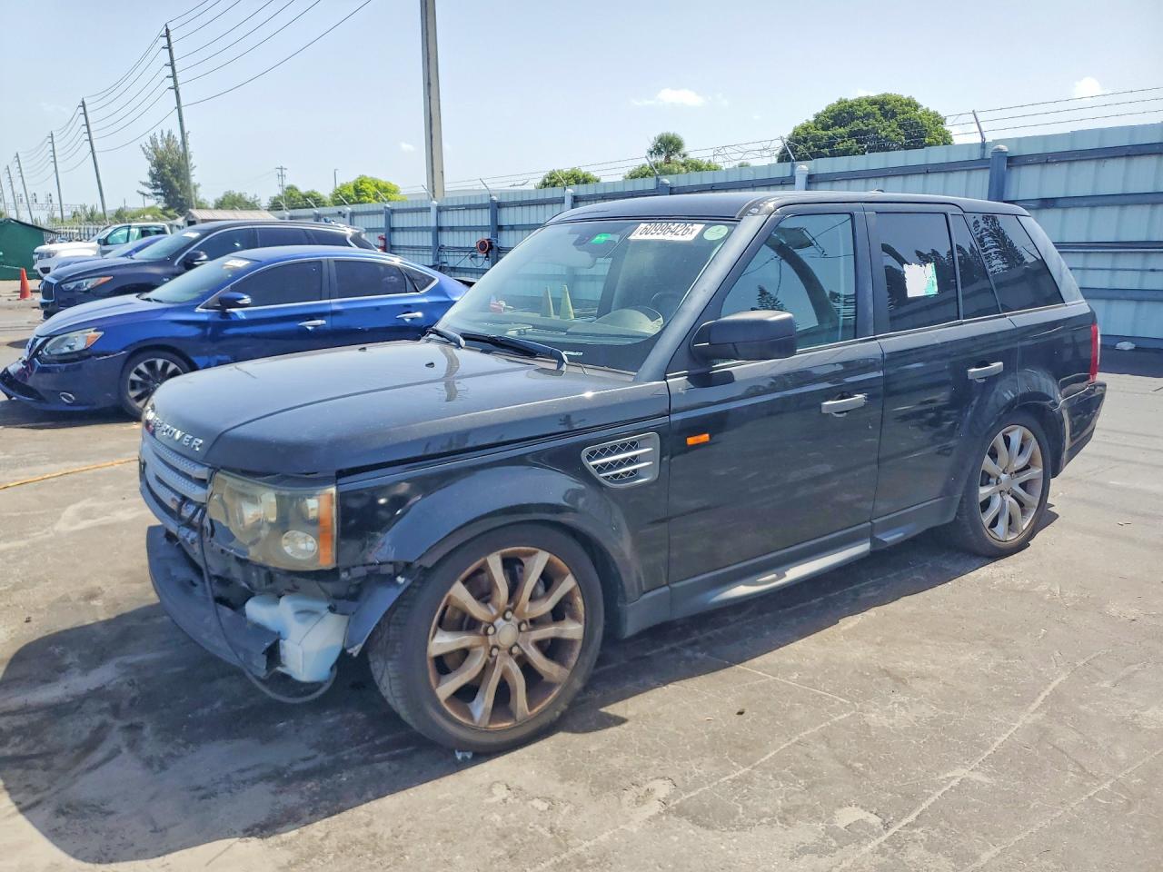 2008 Land Rover Range Rover Sport Supercharged Black vin: SALSH23468A143061