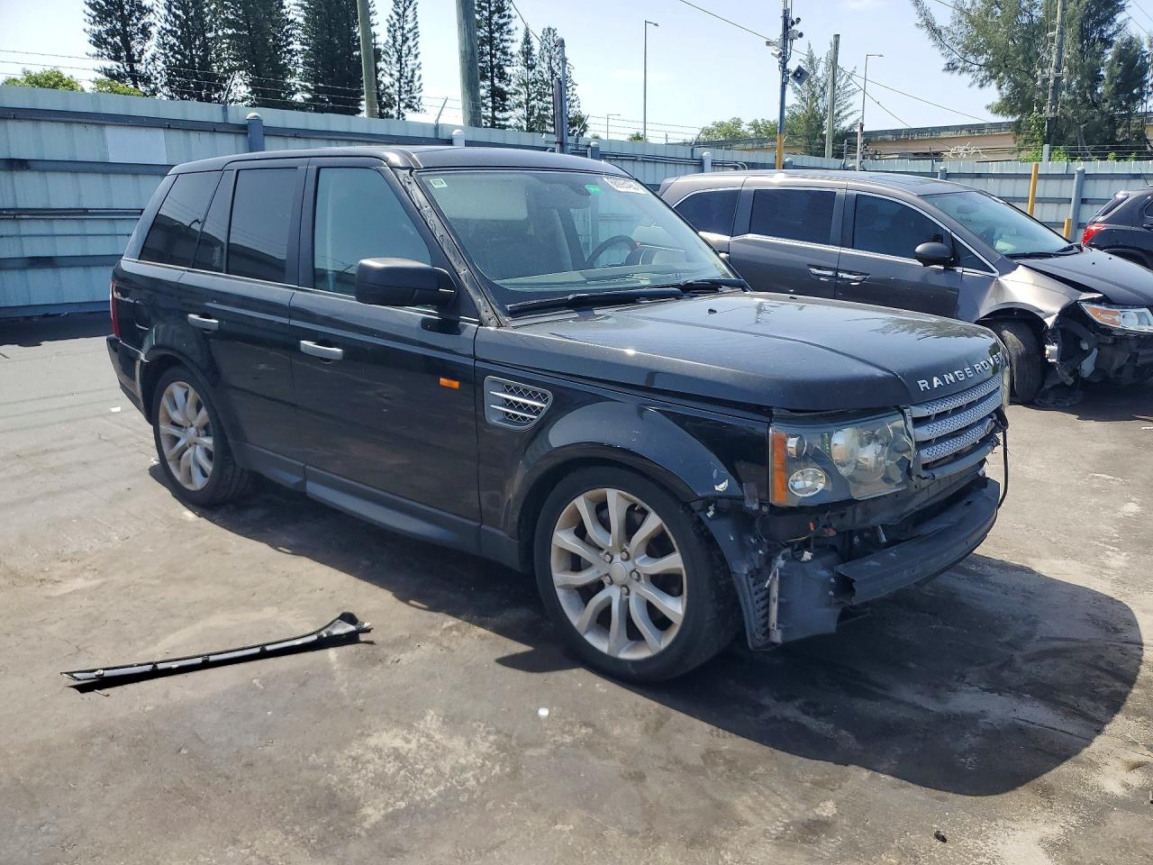 2008 Land Rover Range Rover Sport Supercharged Черный vin: SALSH23468A143061