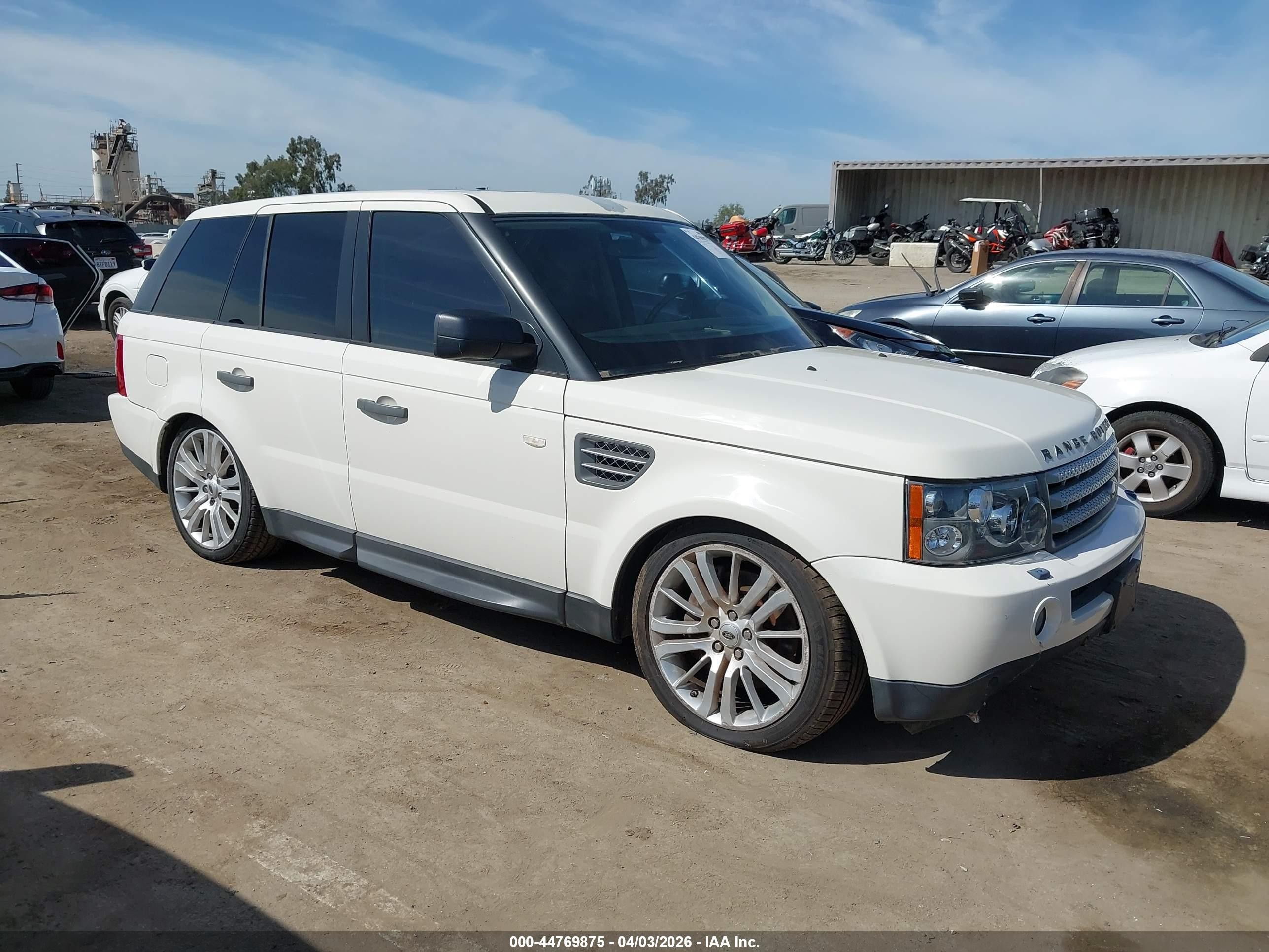 2009 Land Rover Range Rover Sport Supercharged White vin: SALSH23469A203924