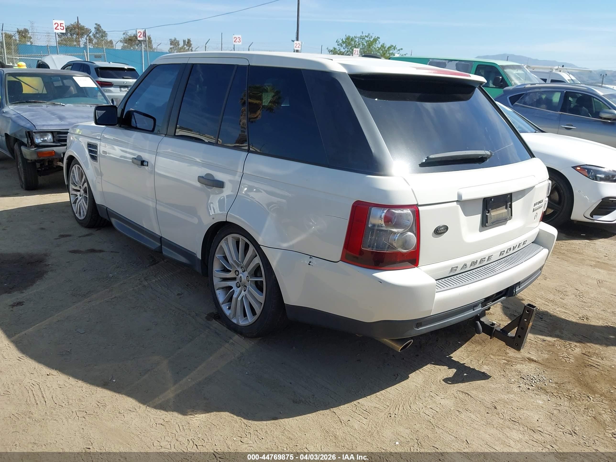 2009 Land Rover Range Rover Sport Supercharged White vin: SALSH23469A203924