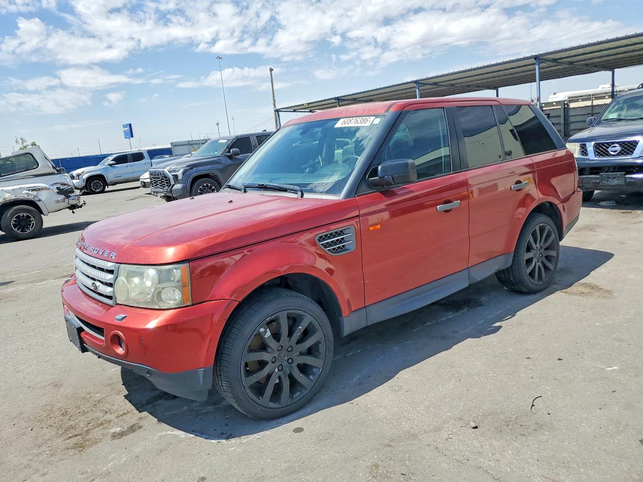 2008 Land Rover Range Rover Sport Supercharged Red vin: SALSH23478A150911