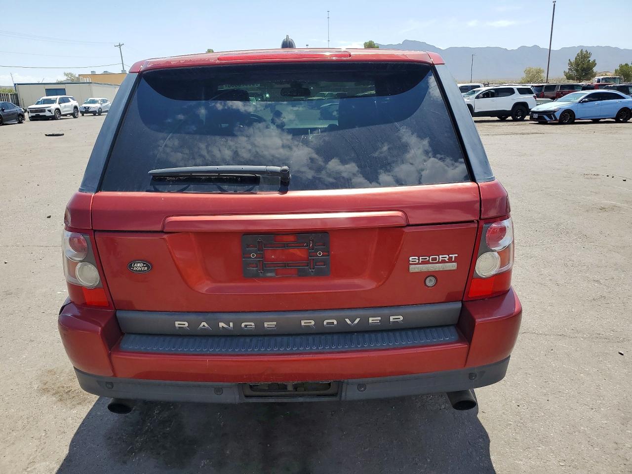 2008 Land Rover Range Rover Sport Supercharged Red vin: SALSH23478A150911