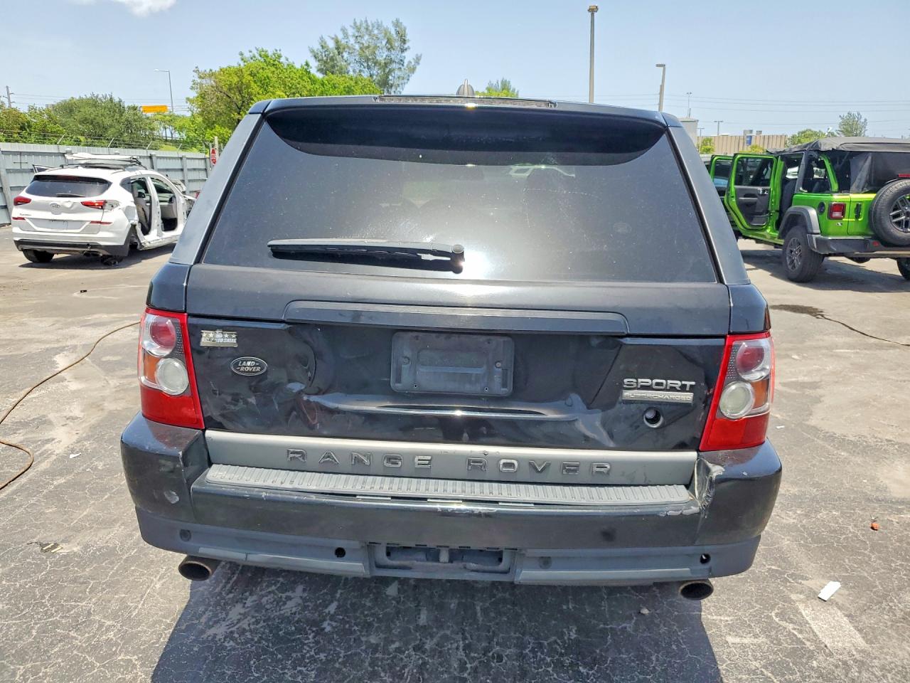 2008 Land Rover Range Rover Sport Supercharged Black vin: SALSH23478A183682