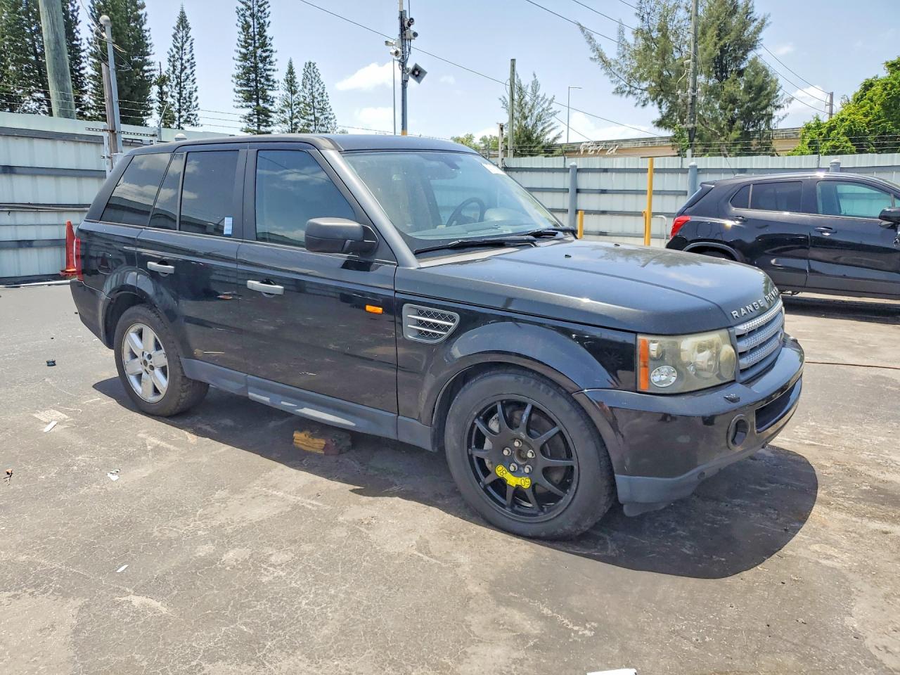 2008 Land Rover Range Rover Sport Supercharged Black vin: SALSH23478A183682