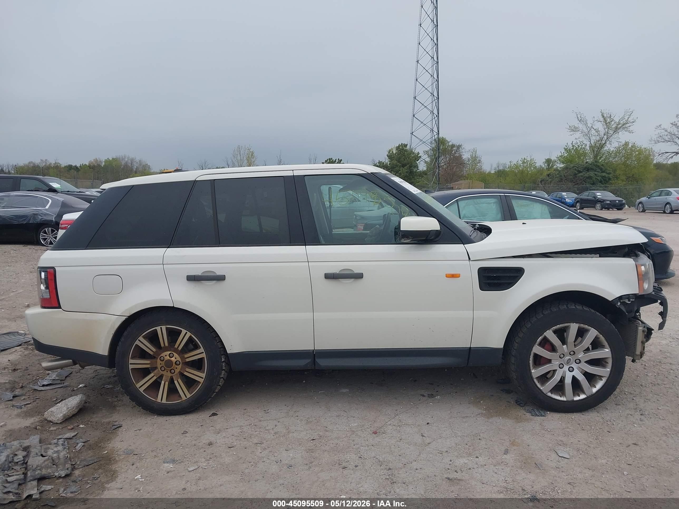 2007 Land Rover Range Rover Sport Supercharged White vin: SALSH23497A119478