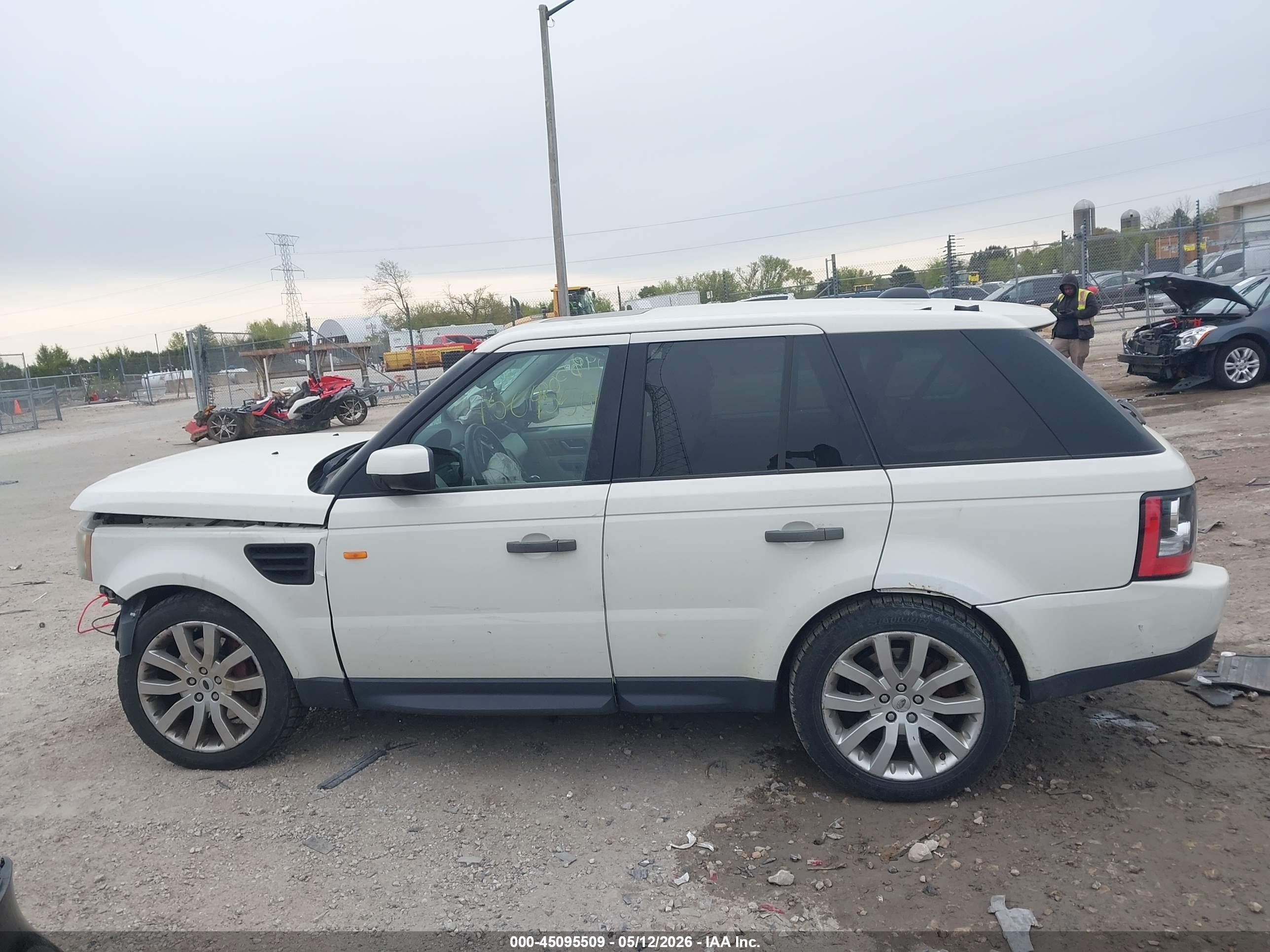 2007 Land Rover Range Rover Sport Supercharged White vin: SALSH23497A119478