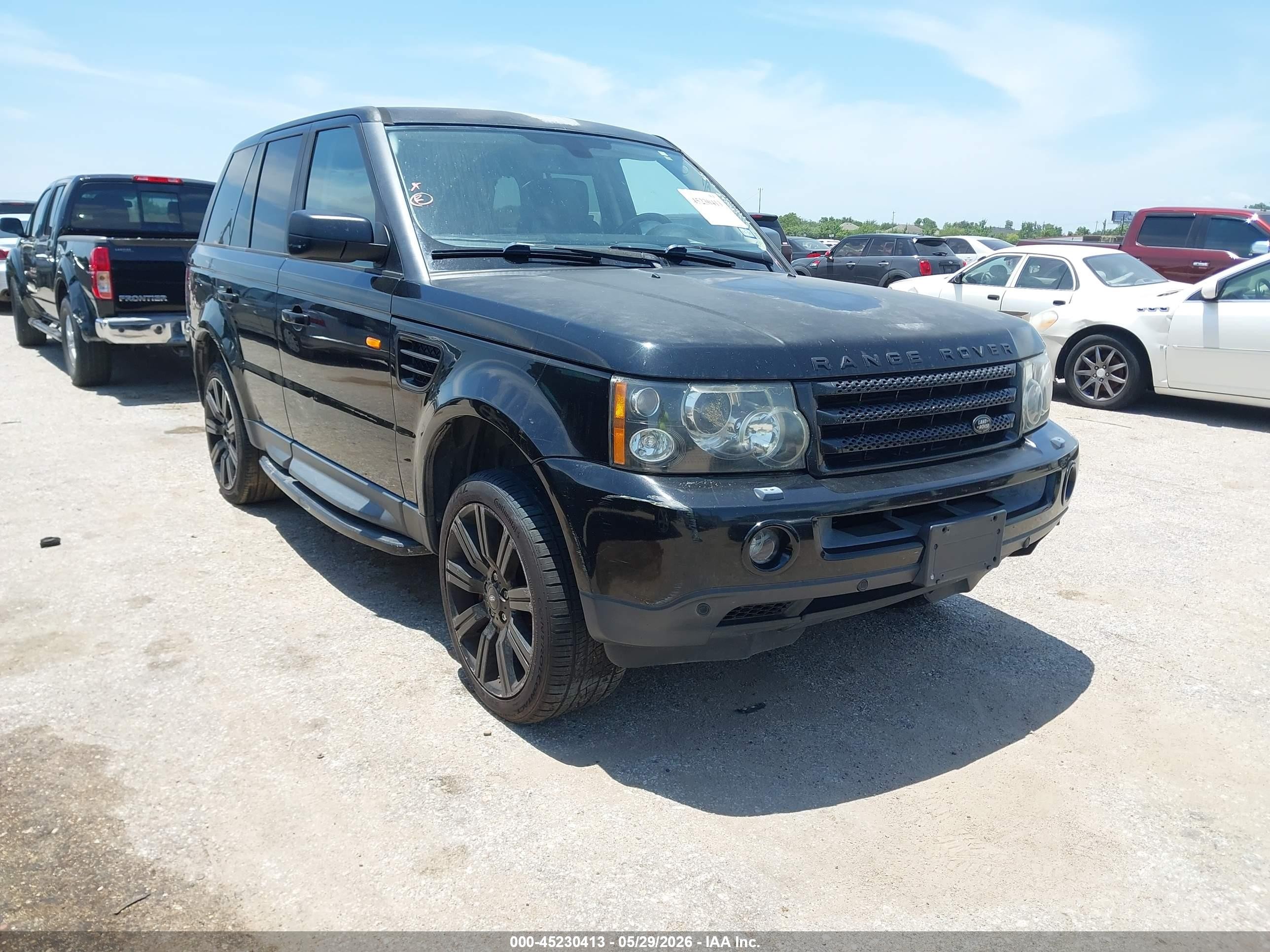 2008 Land Rover Range Rover Sport Supercharged Черный vin: SALSH234X8A180369