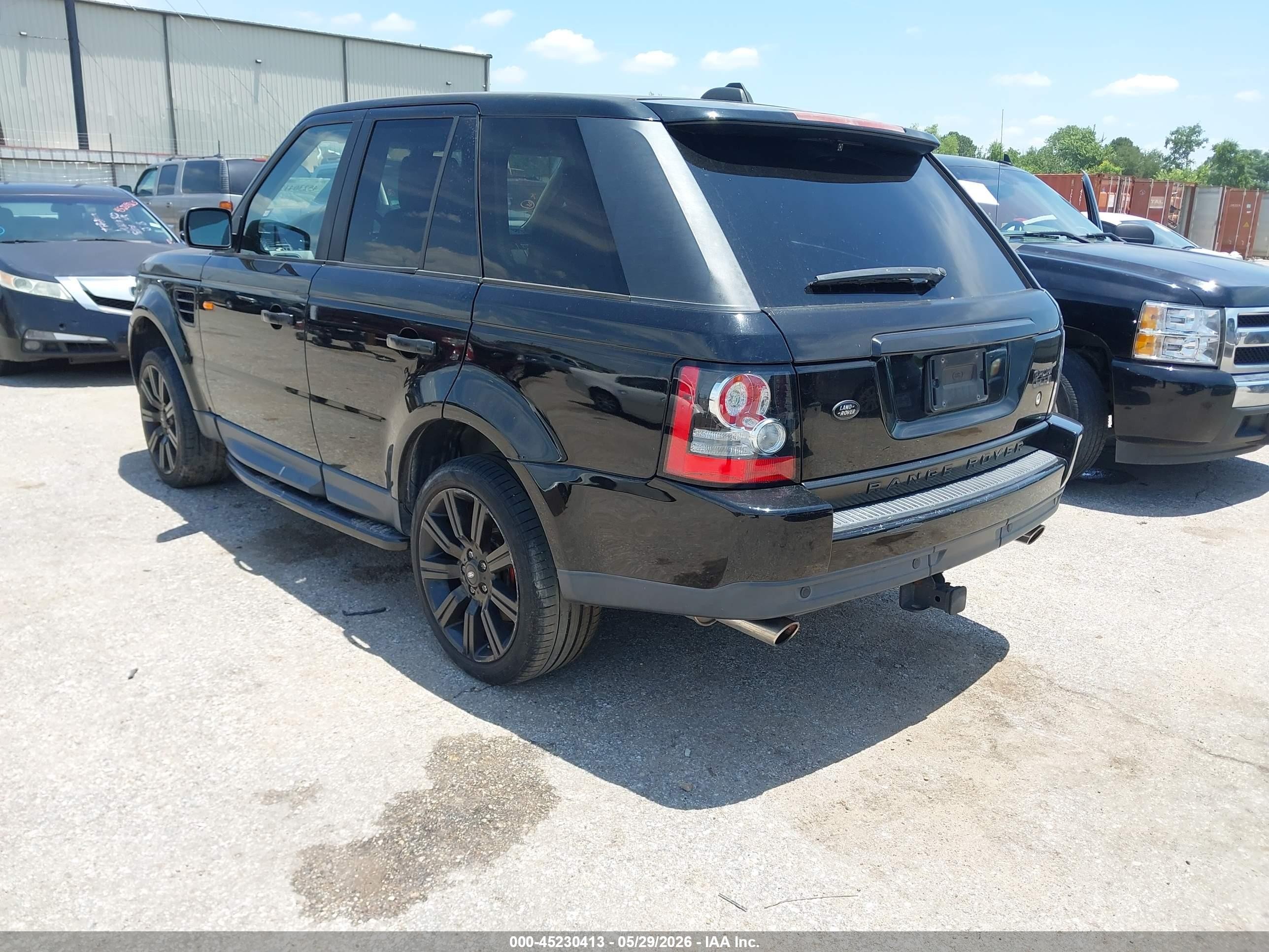 2008 Land Rover Range Rover Sport Supercharged Black vin: SALSH234X8A180369