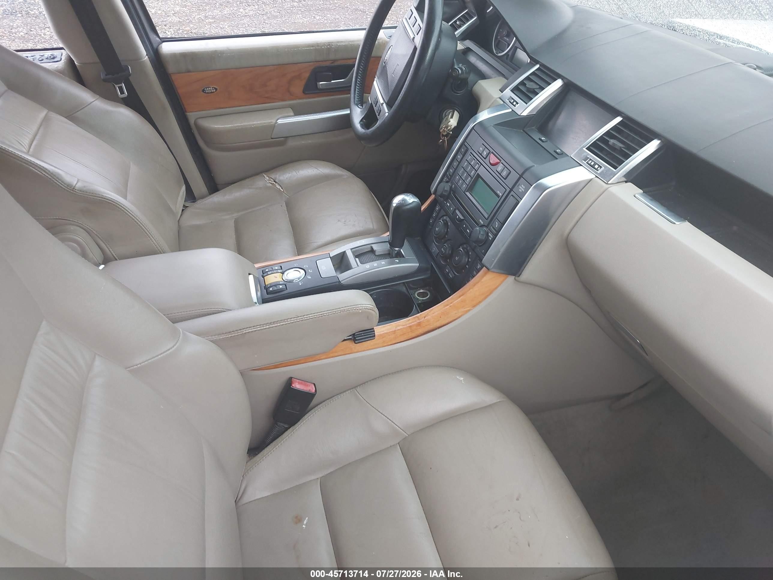 2009 Land Rover Range Rover Sport Supercharged Белый vin: SALSH234X9A188702