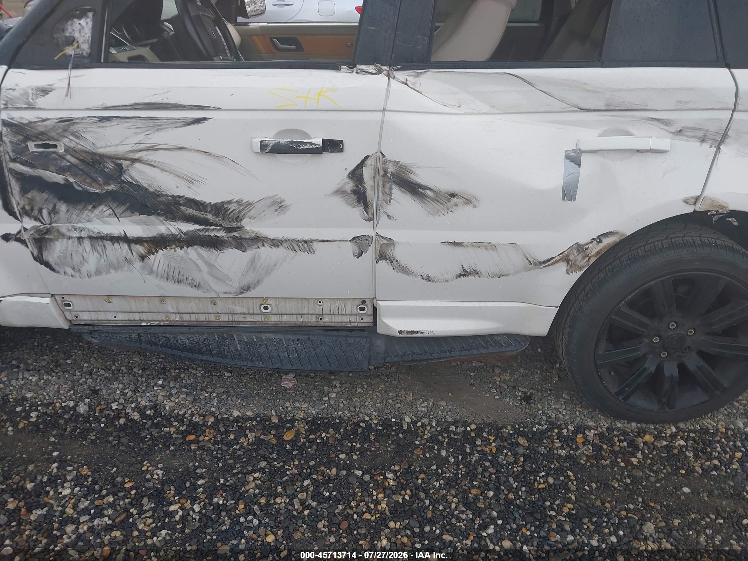 2009 Land Rover Range Rover Sport Supercharged Белый vin: SALSH234X9A188702