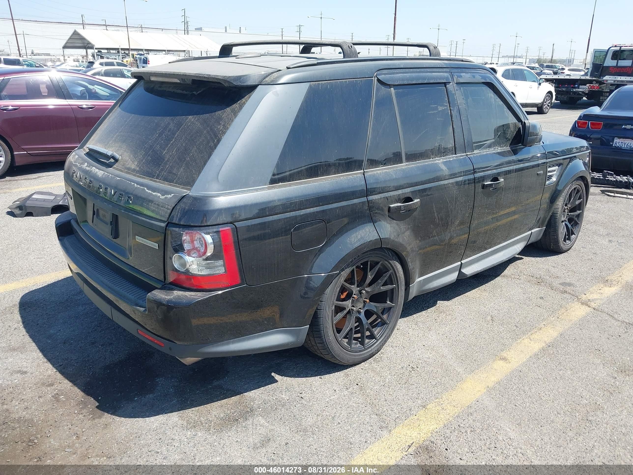 2012 Land Rover Range Rover Sport Supercharged Black vin: SALSH2E40CA750921