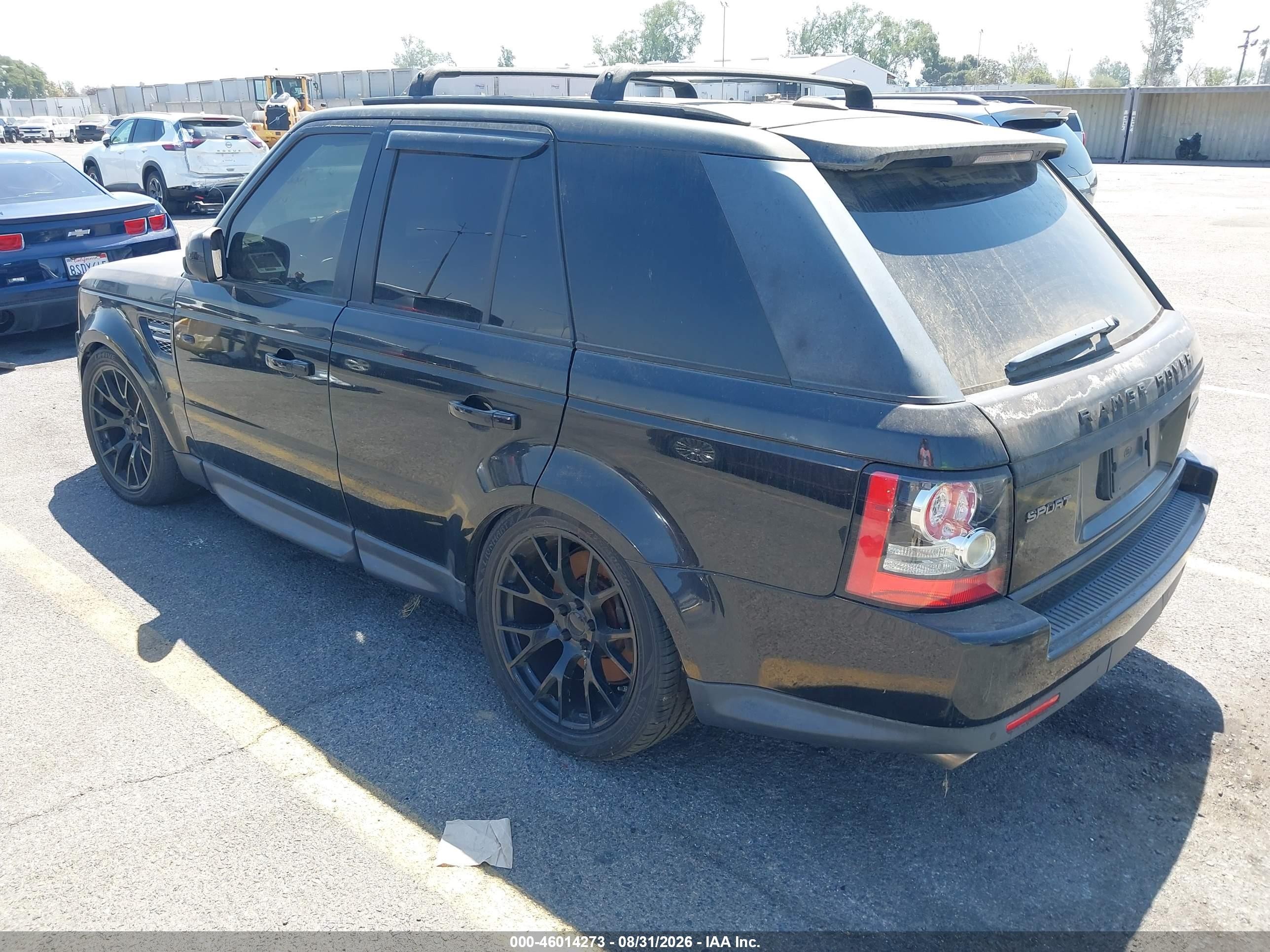 2012 Land Rover Range Rover Sport Supercharged Black vin: SALSH2E40CA750921