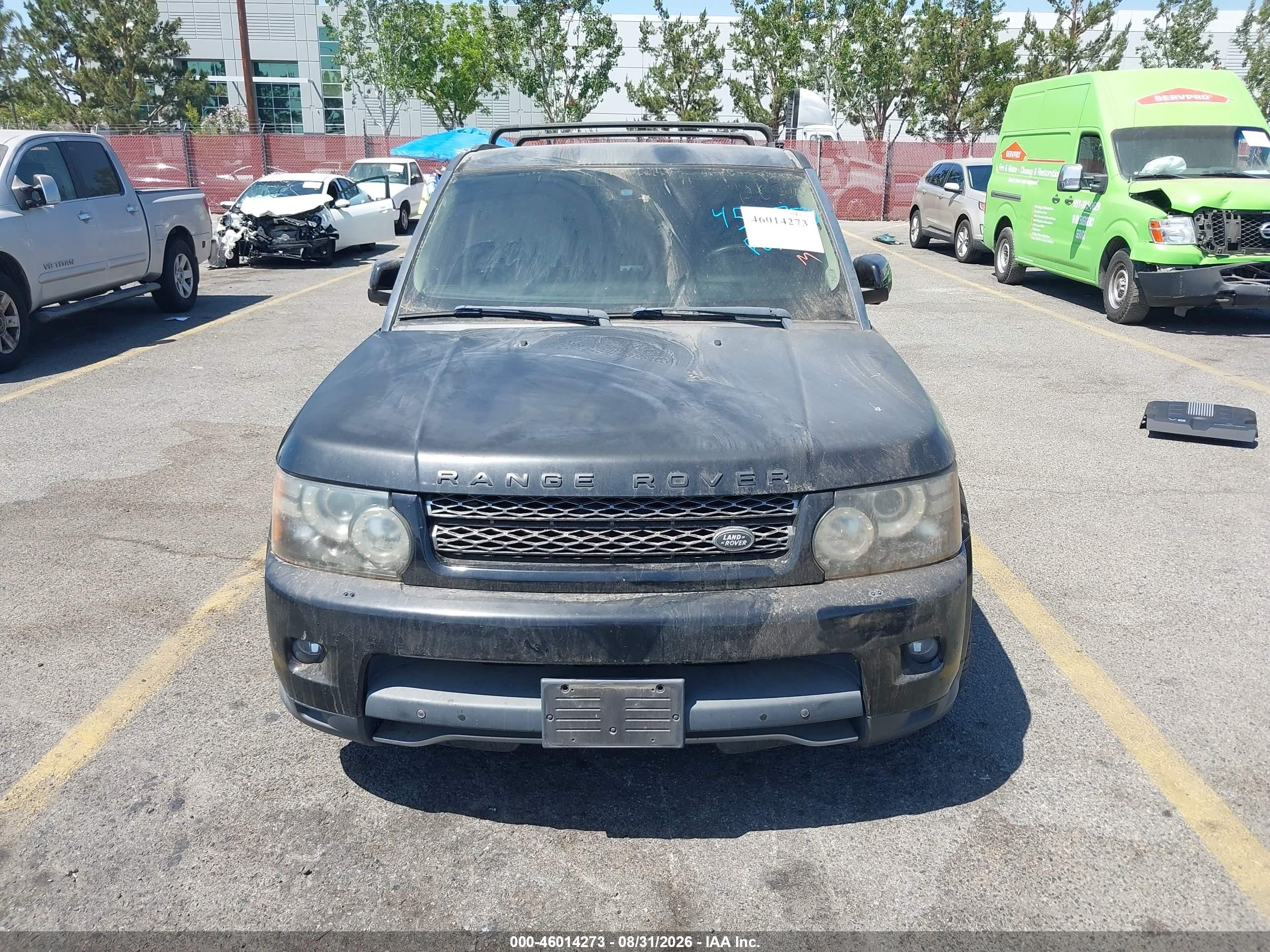 2012 Land Rover Range Rover Sport Supercharged Black vin: SALSH2E40CA750921