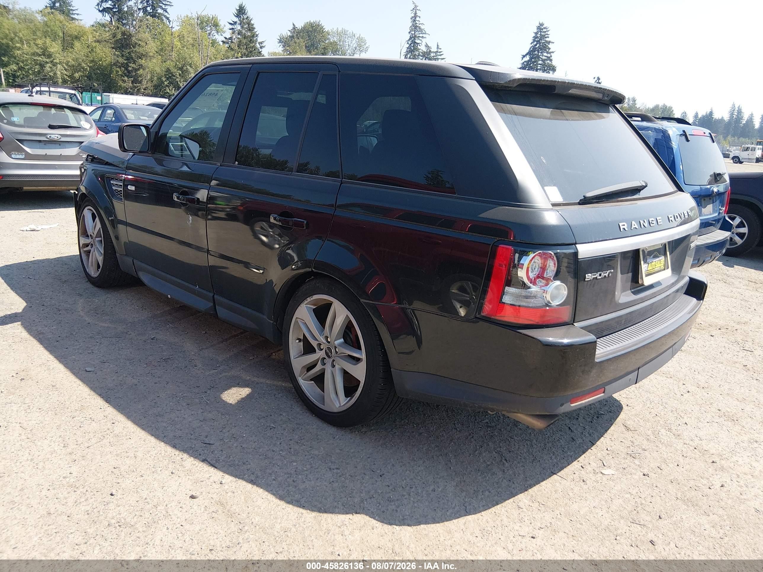 2013 Land Rover Range Rover Sport Supercharged Black vin: SALSH2E40DA770703