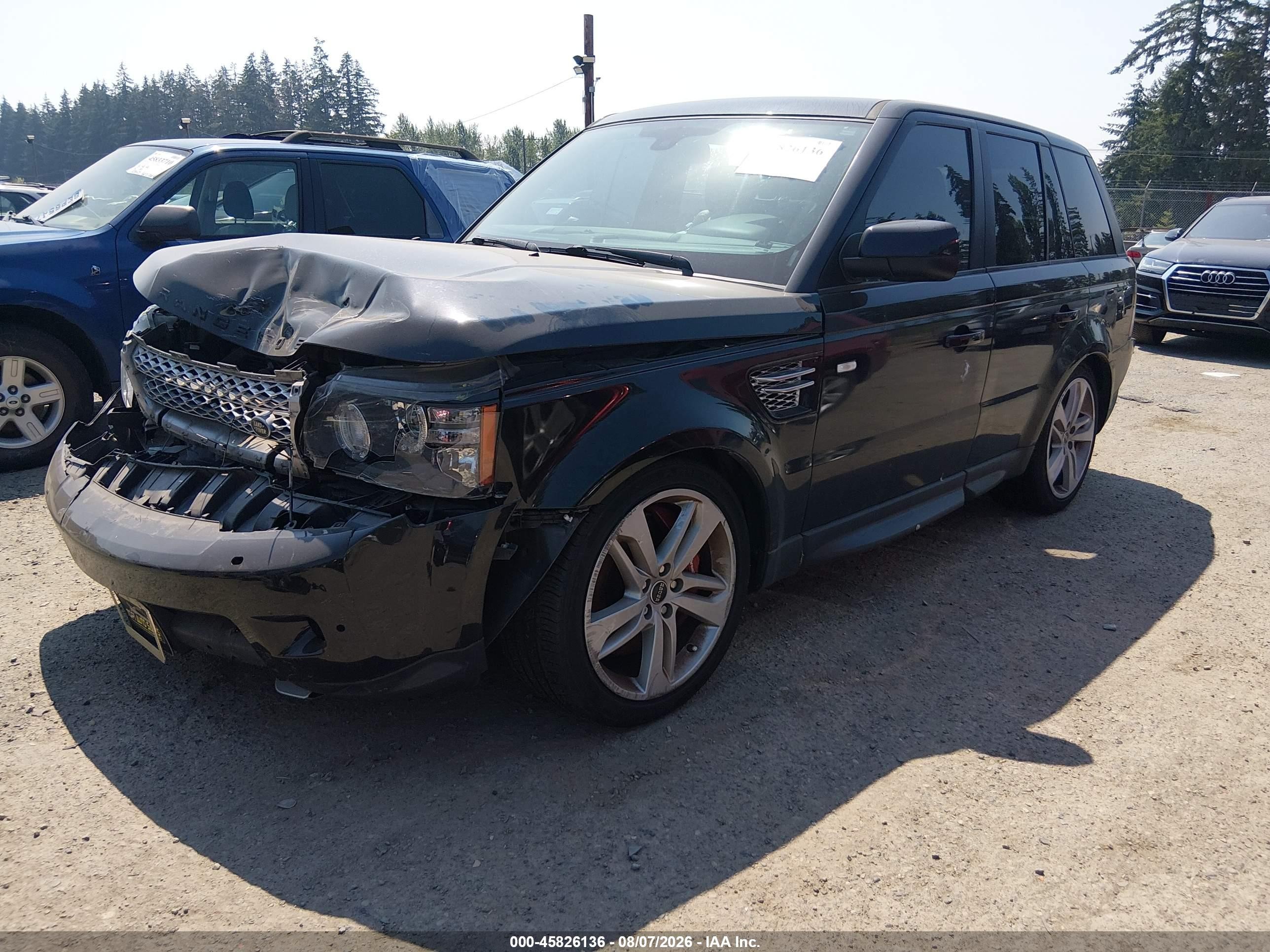 2013 Land Rover Range Rover Sport Supercharged Black vin: SALSH2E40DA770703
