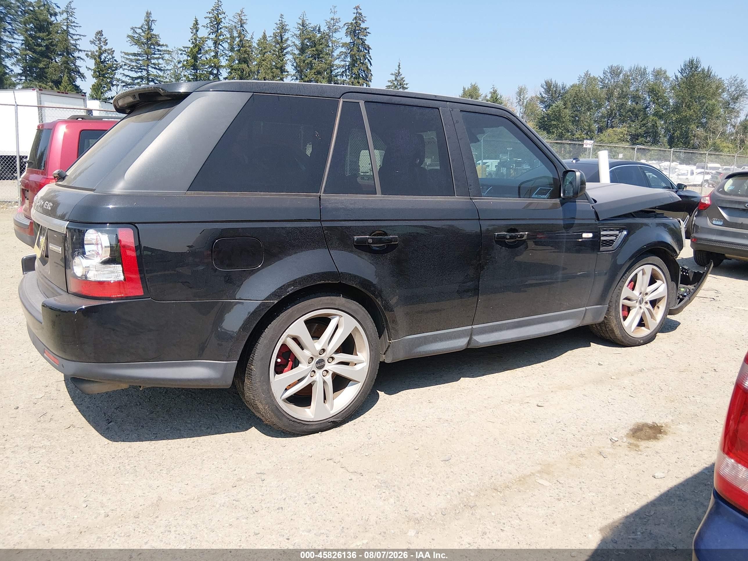 2013 Land Rover Range Rover Sport Supercharged Black vin: SALSH2E40DA770703