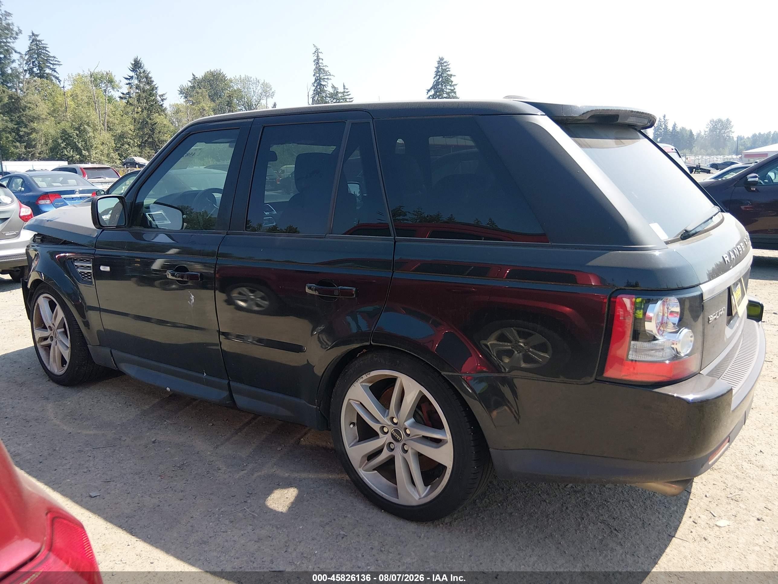 2013 Land Rover Range Rover Sport Supercharged Black vin: SALSH2E40DA770703