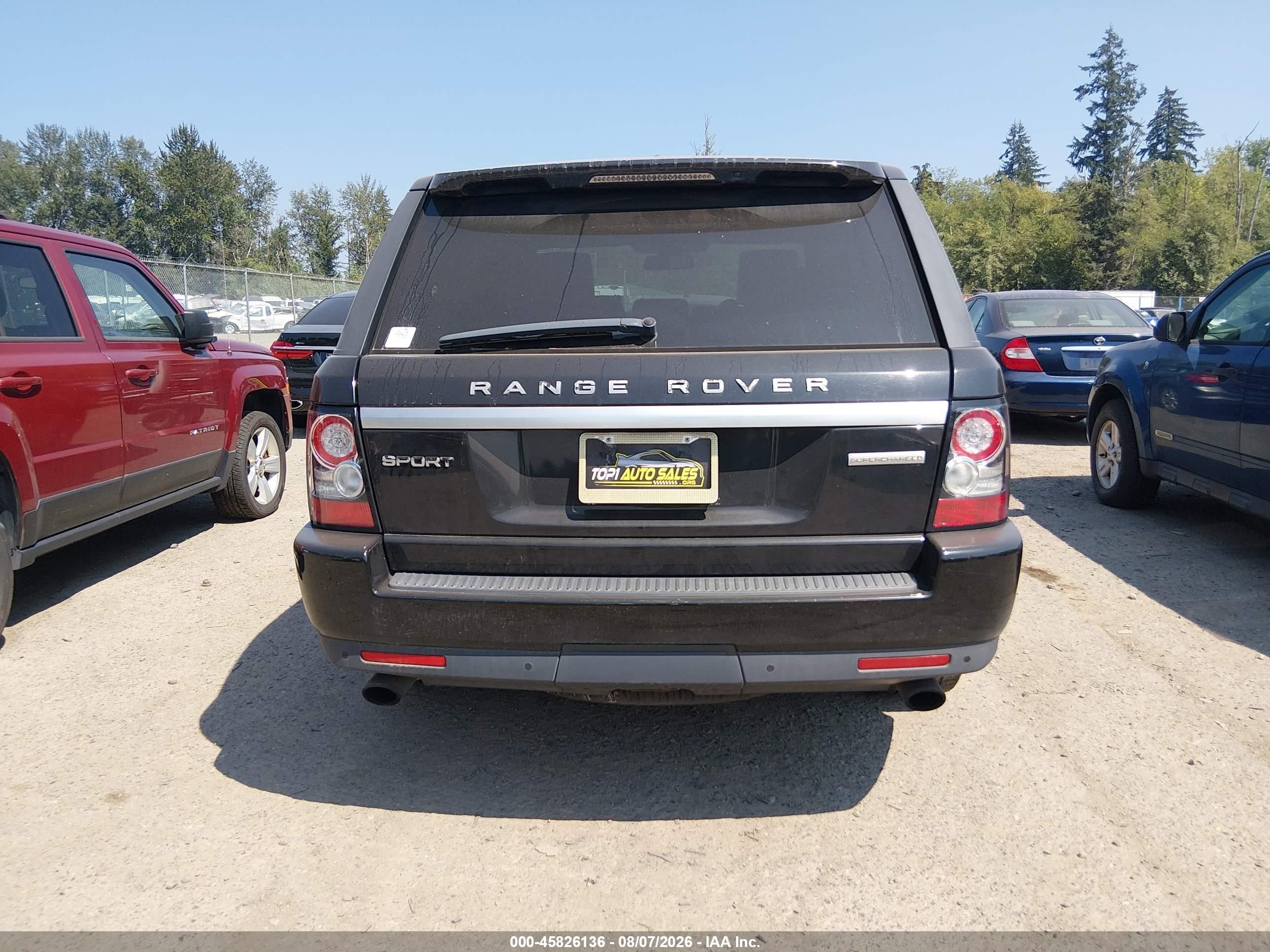 2013 Land Rover Range Rover Sport Supercharged Black vin: SALSH2E40DA770703