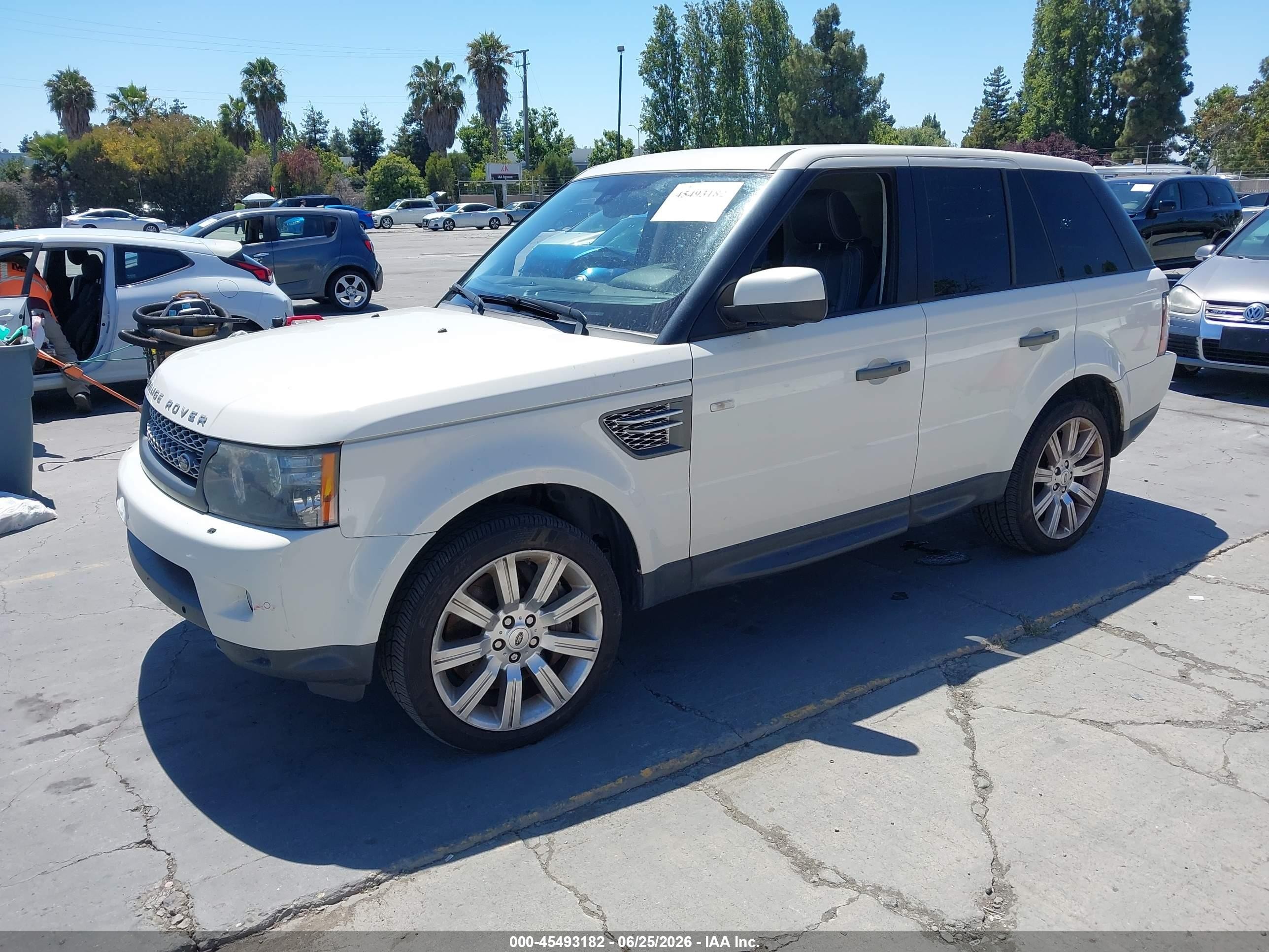 2010 Land Rover Range Rover Sport Supercharged White vin: SALSH2E41AA246925