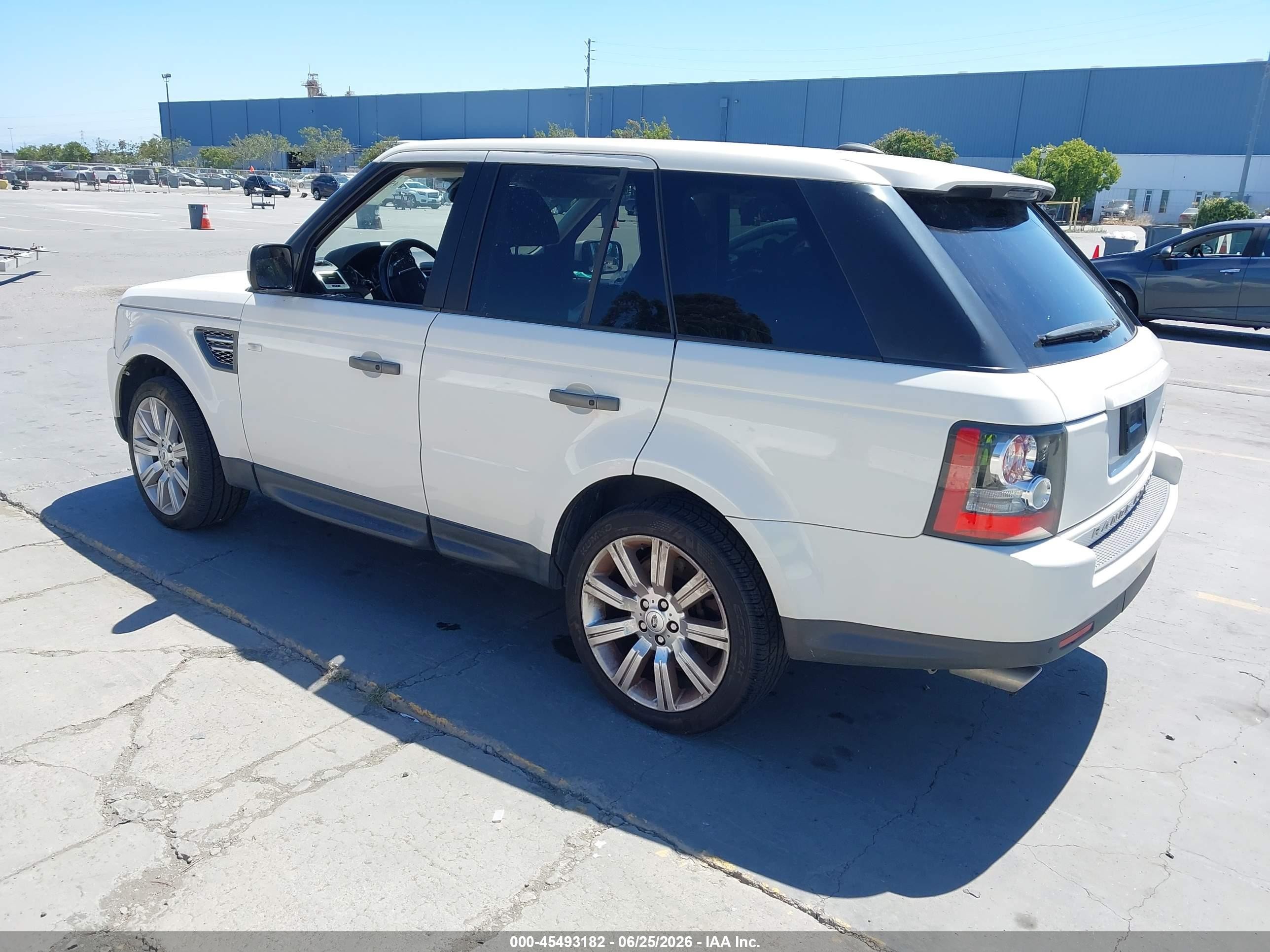2010 Land Rover Range Rover Sport Supercharged White vin: SALSH2E41AA246925