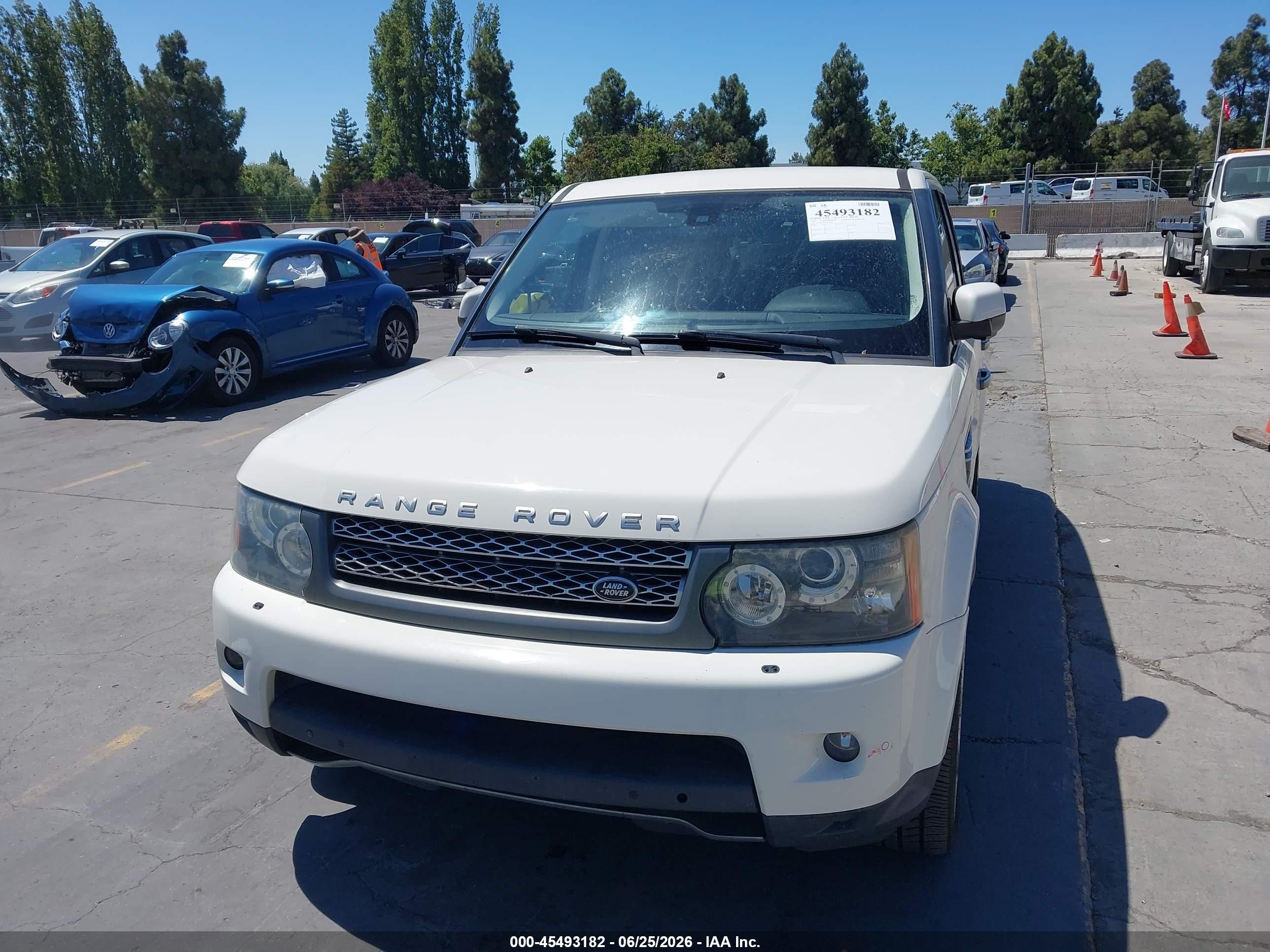 2010 Land Rover Range Rover Sport Supercharged White vin: SALSH2E41AA246925