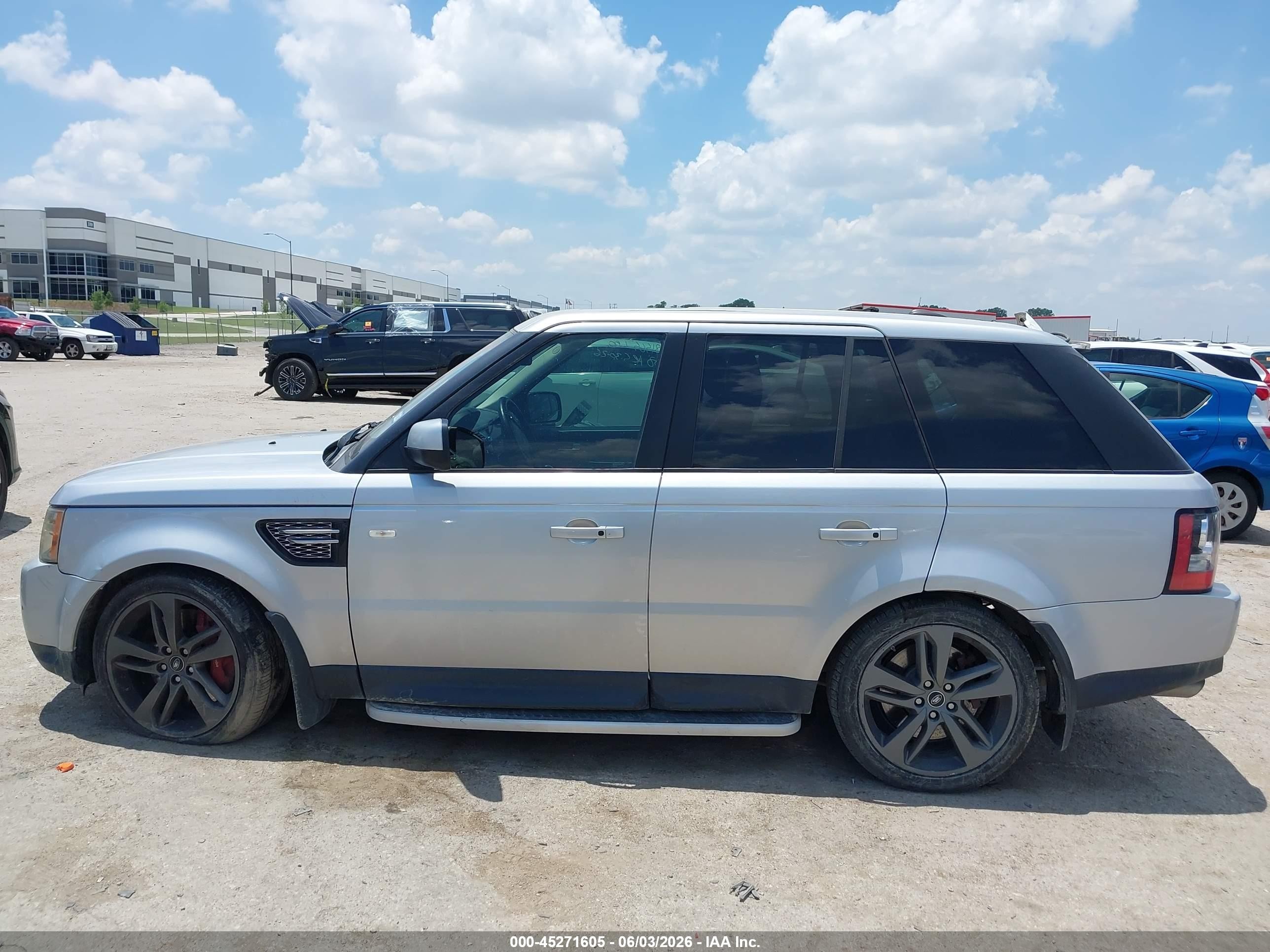 2013 Land Rover Range Rover Sport Supercharged Silver vin: SALSH2E41DA781144