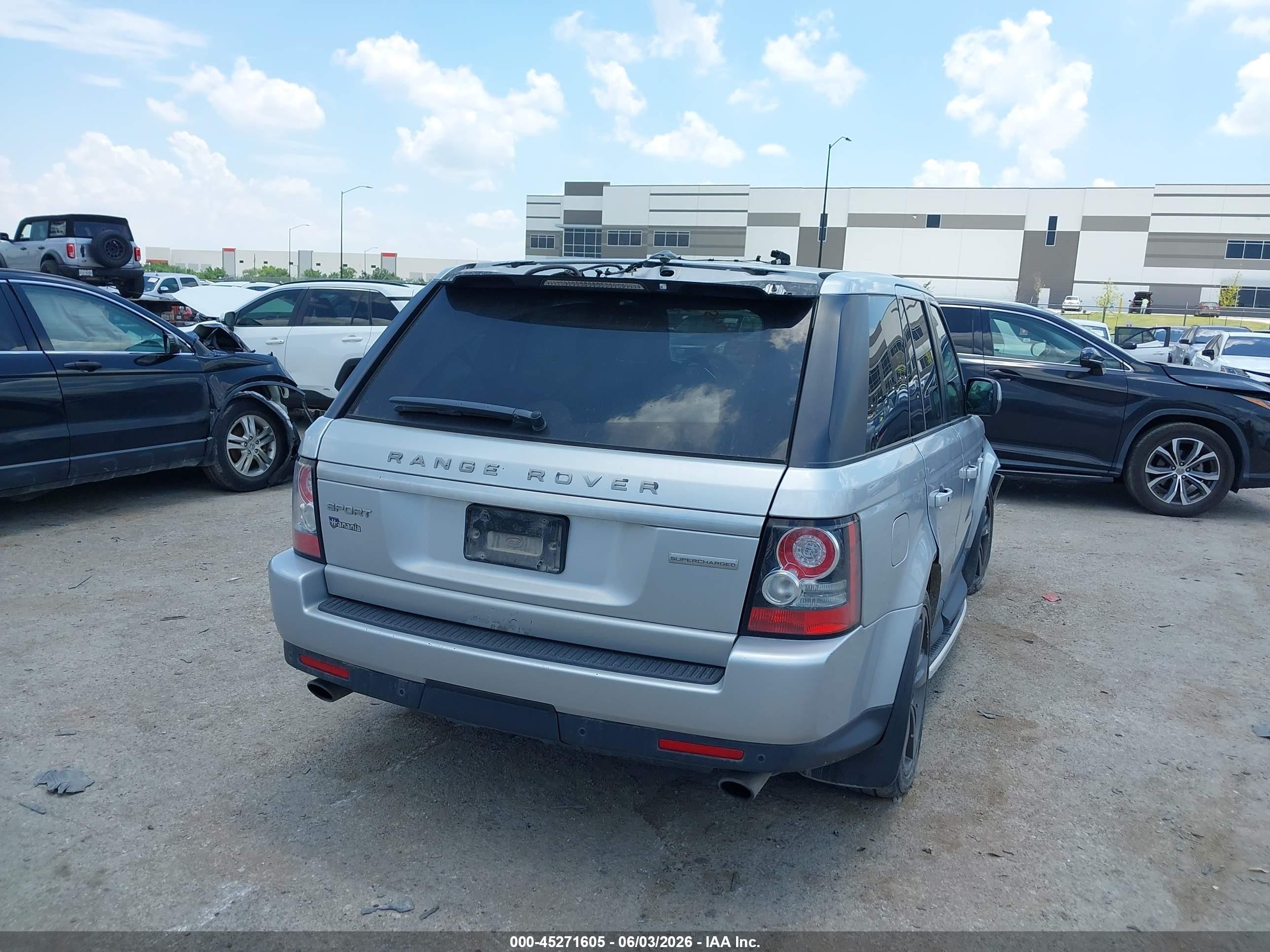 2013 Land Rover Range Rover Sport Supercharged Silver vin: SALSH2E41DA781144