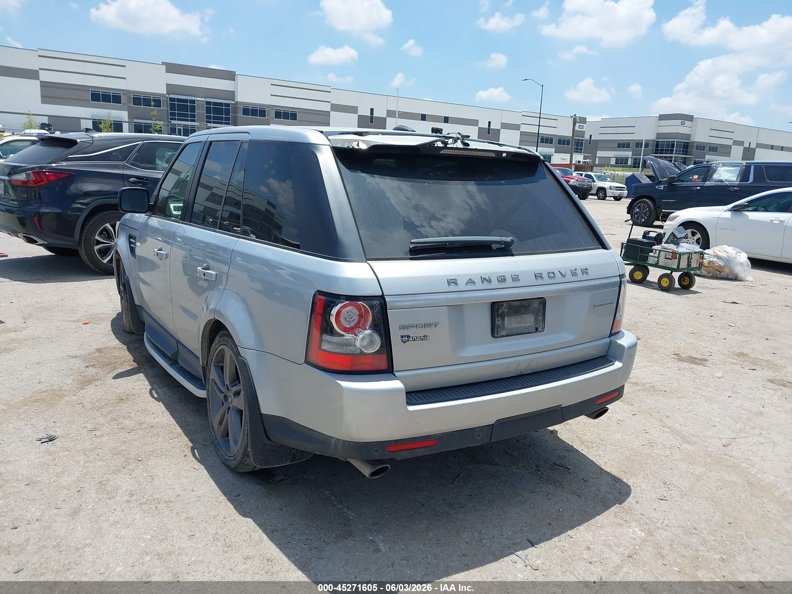 2013 Land Rover Range Rover Sport Supercharged Silver vin: SALSH2E41DA781144