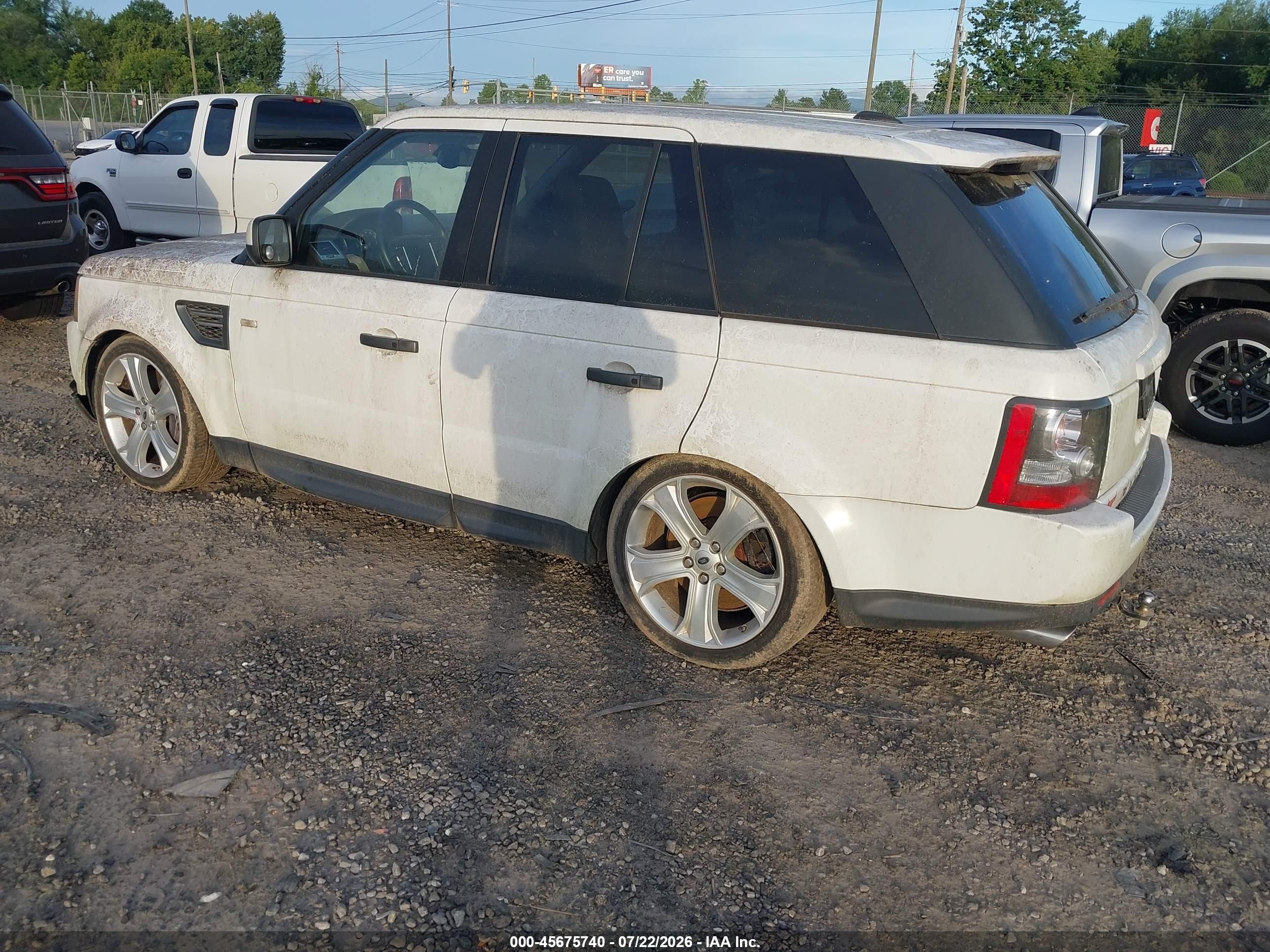 2011 Land Rover Range Rover Sport Supercharged White vin: SALSH2E44BA263946