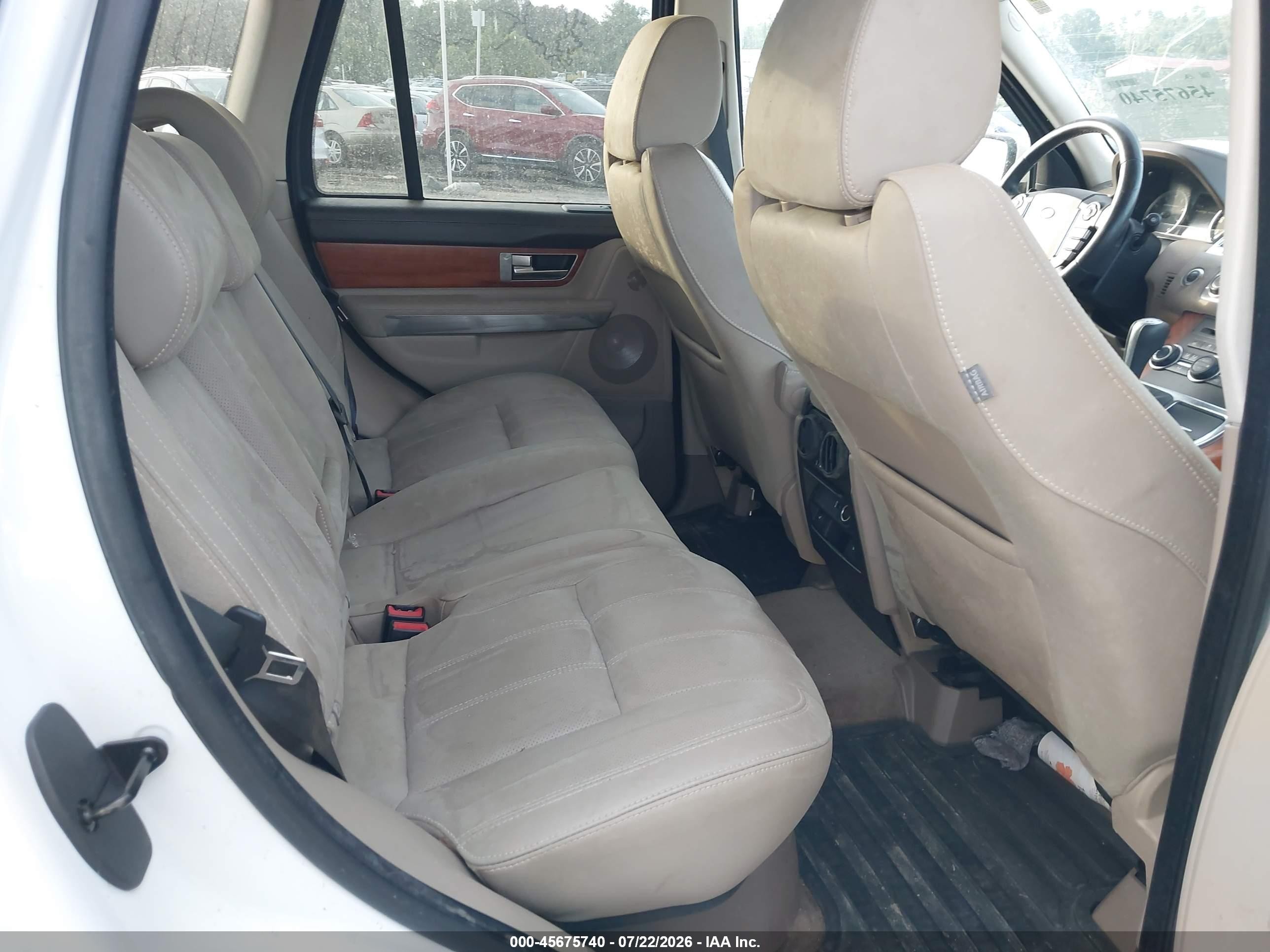 2011 Land Rover Range Rover Sport Supercharged White vin: SALSH2E44BA263946