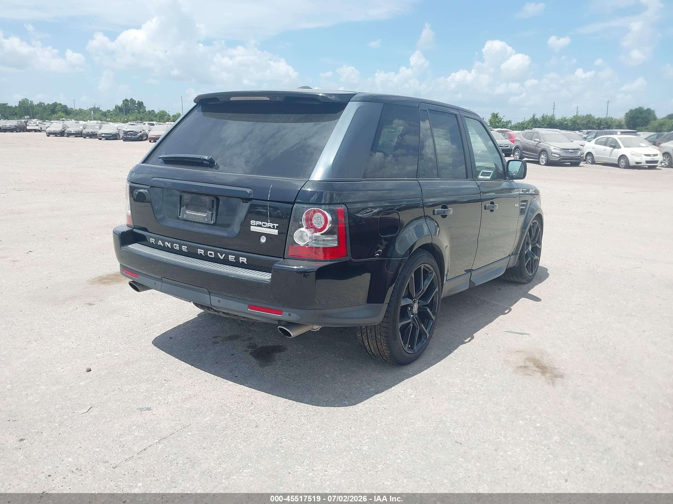 2011 Land Rover Range Rover Sport Supercharged Black vin: SALSH2E44BA293500