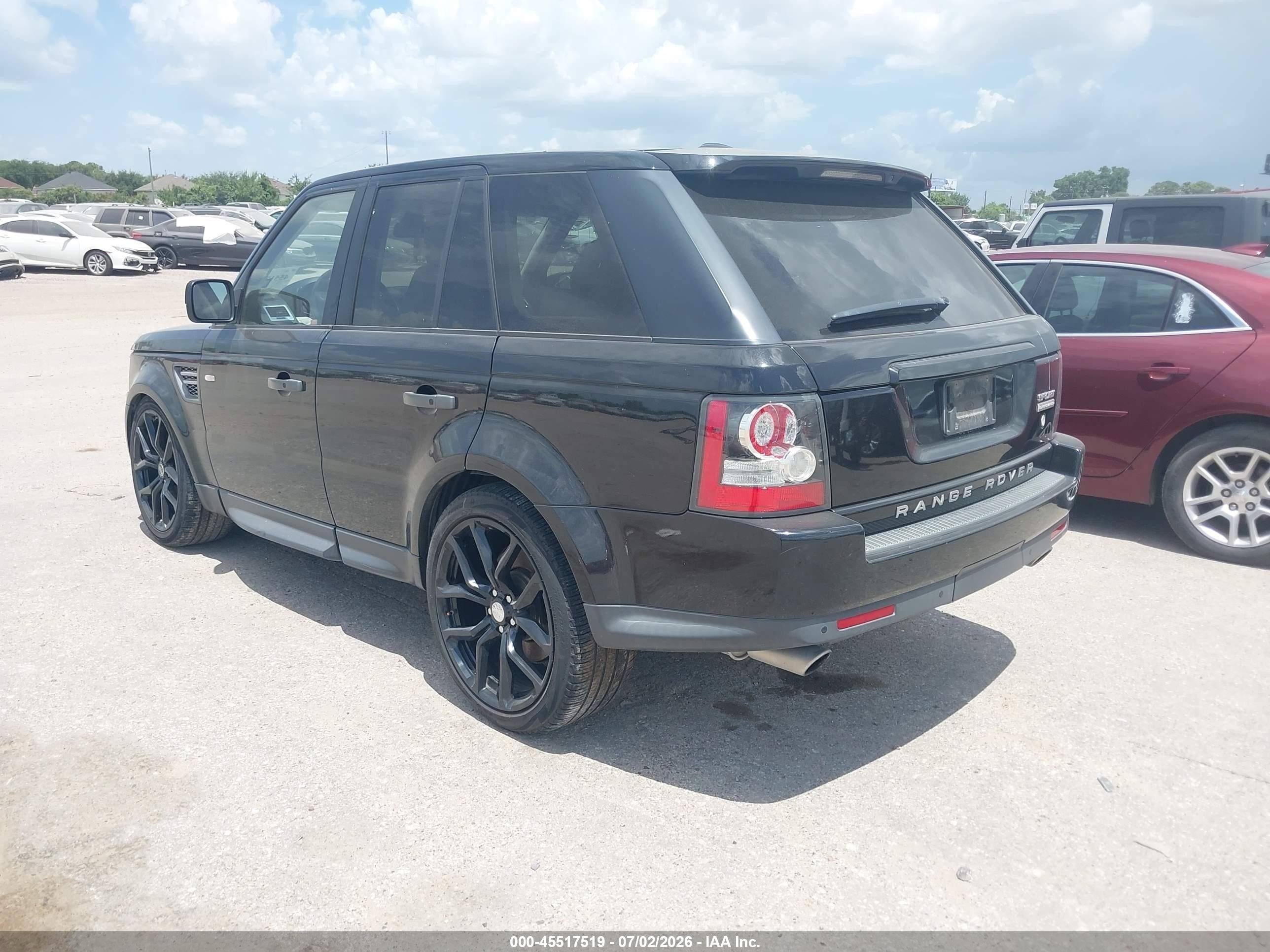 2011 Land Rover Range Rover Sport Supercharged Black vin: SALSH2E44BA293500