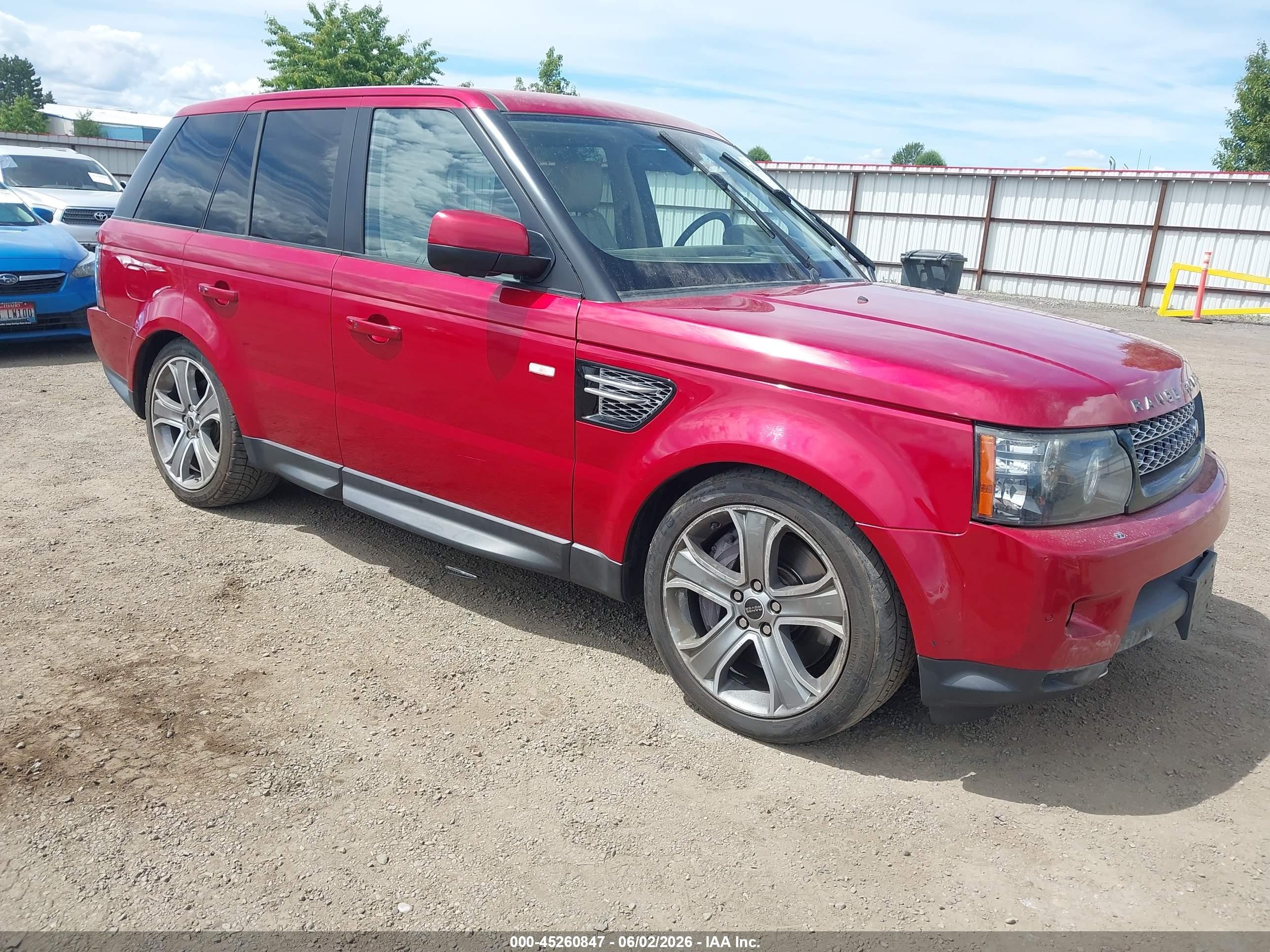 2012 Land Rover Range Rover Sport   Red vin: SALSH2E45CA755211