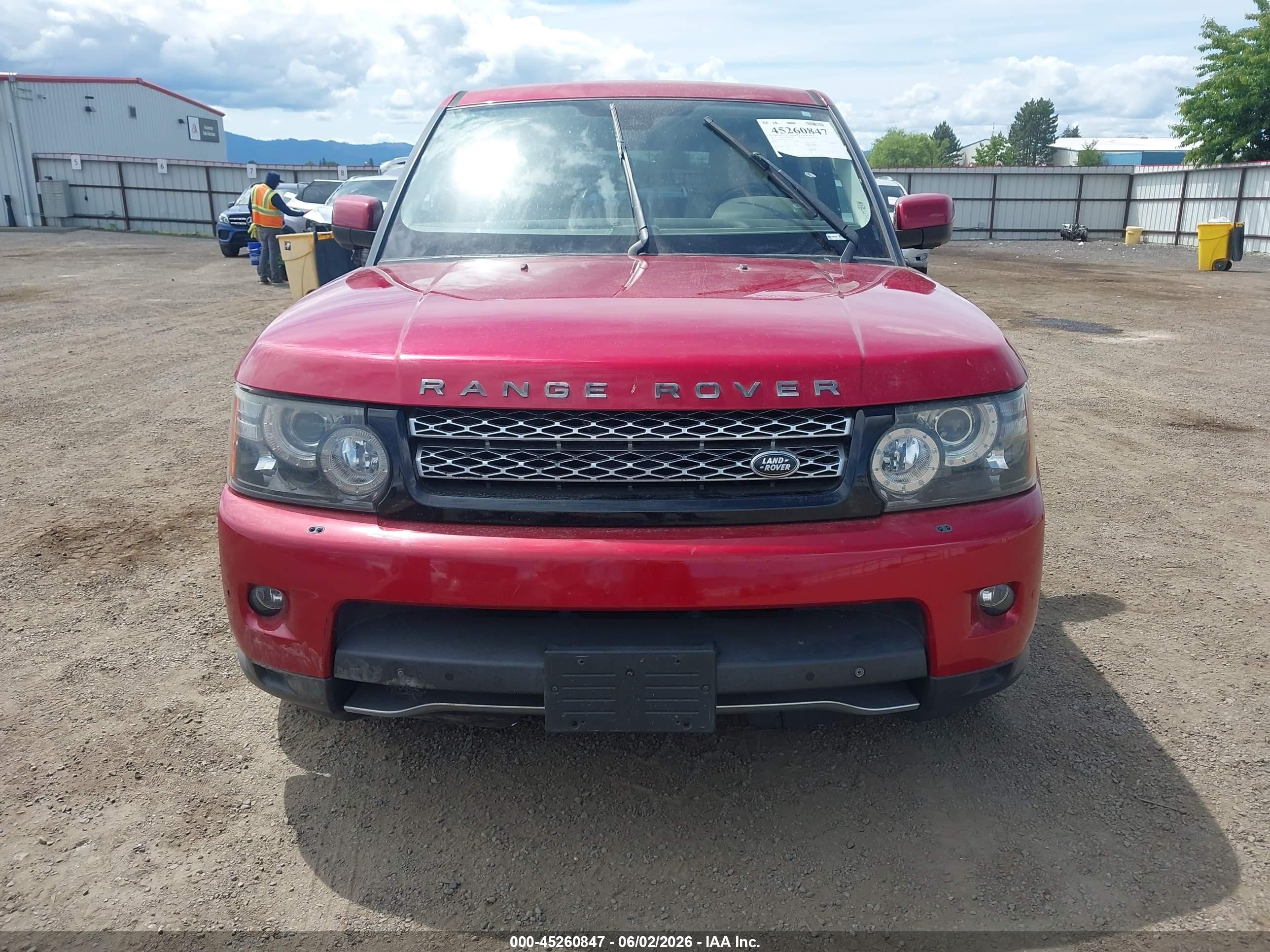 2012 Land Rover Range Rover Sport   Red vin: SALSH2E45CA755211