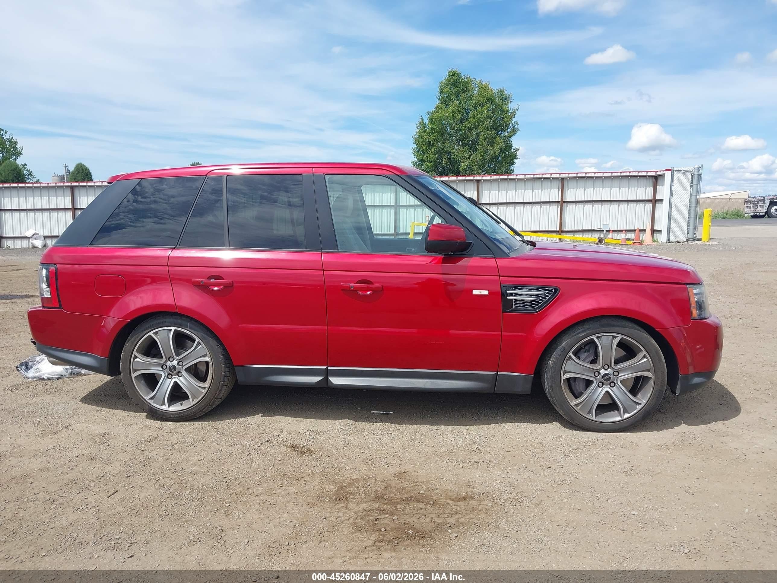2012 Land Rover Range Rover Sport   Red vin: SALSH2E45CA755211