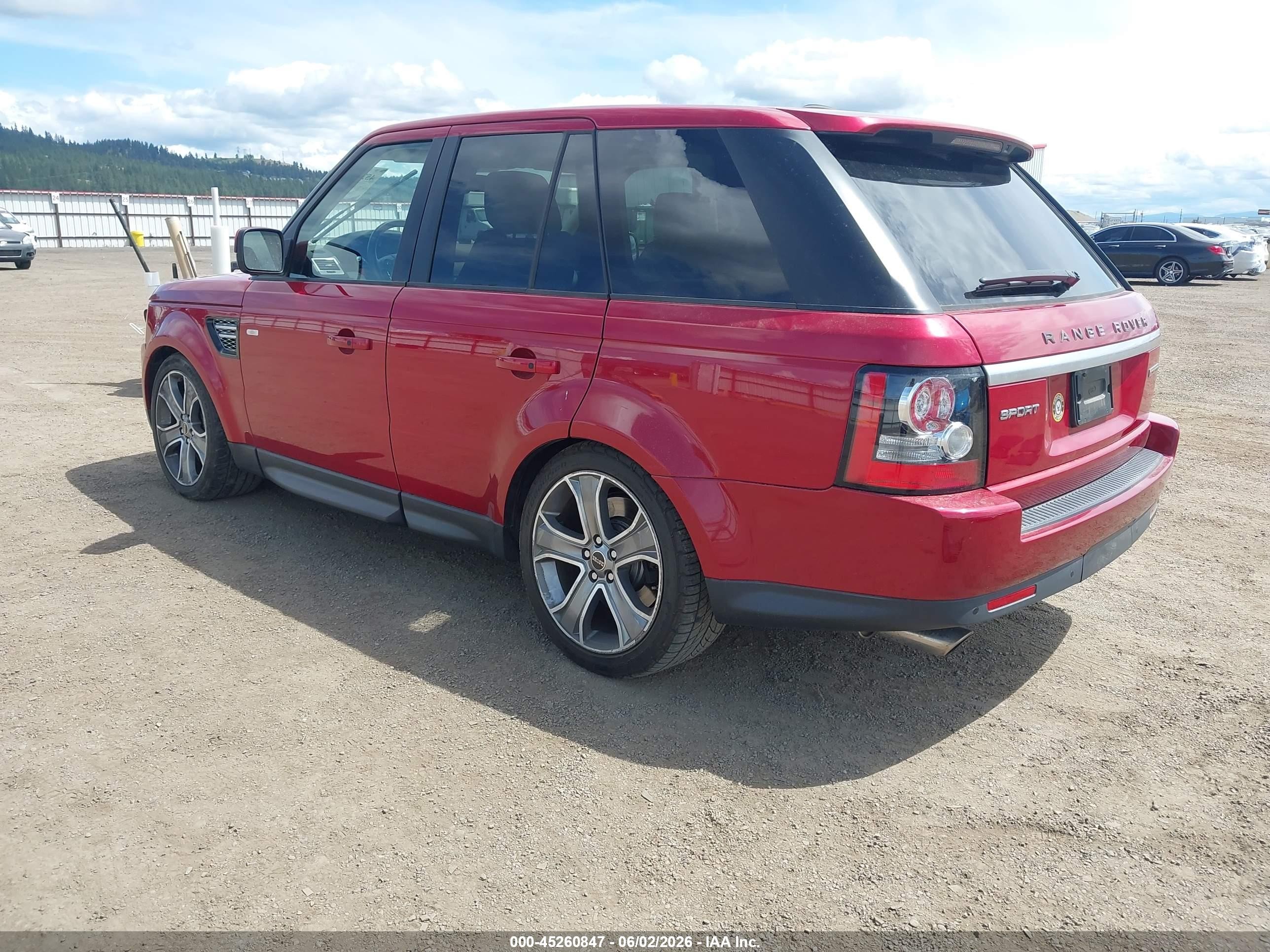 2012 Land Rover Range Rover Sport   Red vin: SALSH2E45CA755211