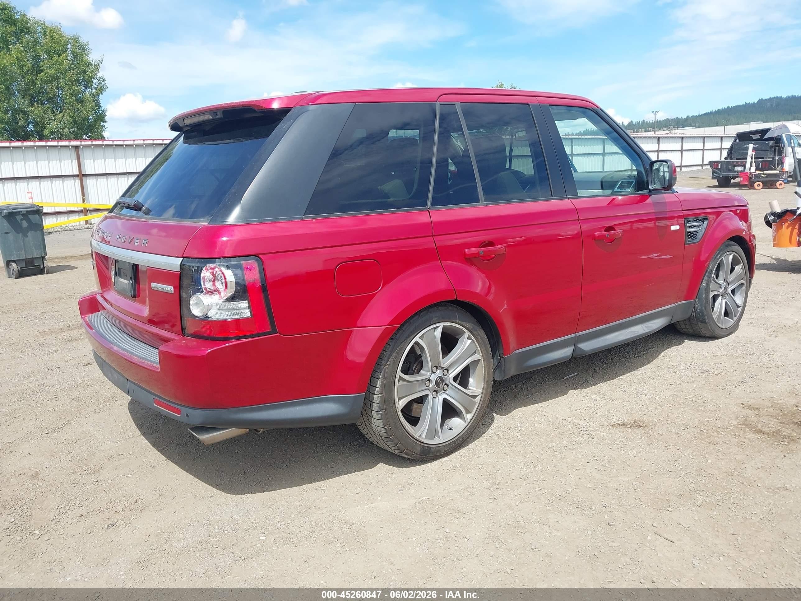 2012 Land Rover Range Rover Sport   Red vin: SALSH2E45CA755211