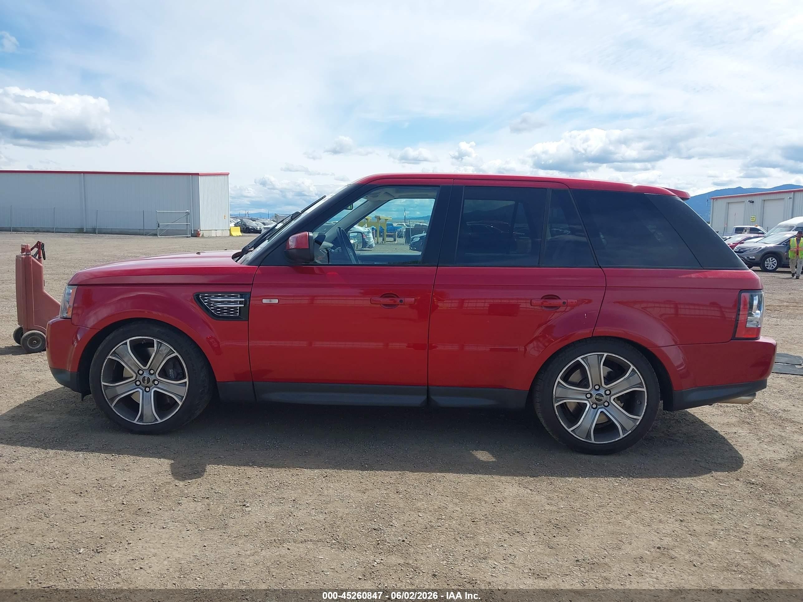 2012 Land Rover Range Rover Sport   Red vin: SALSH2E45CA755211