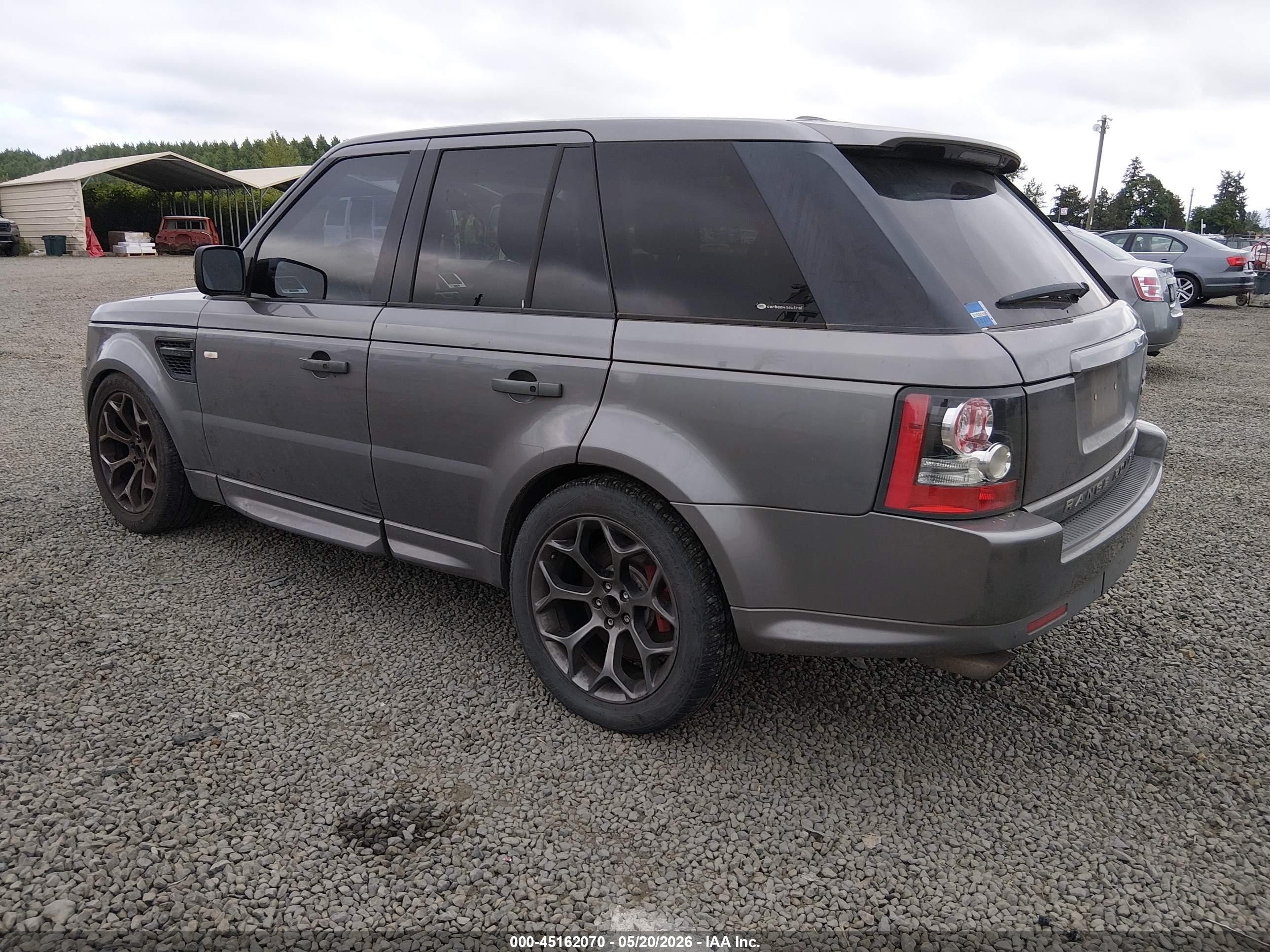 2010 Land Rover Range Rover Sport Supercharged Gray vin: SALSH2E46AA252929