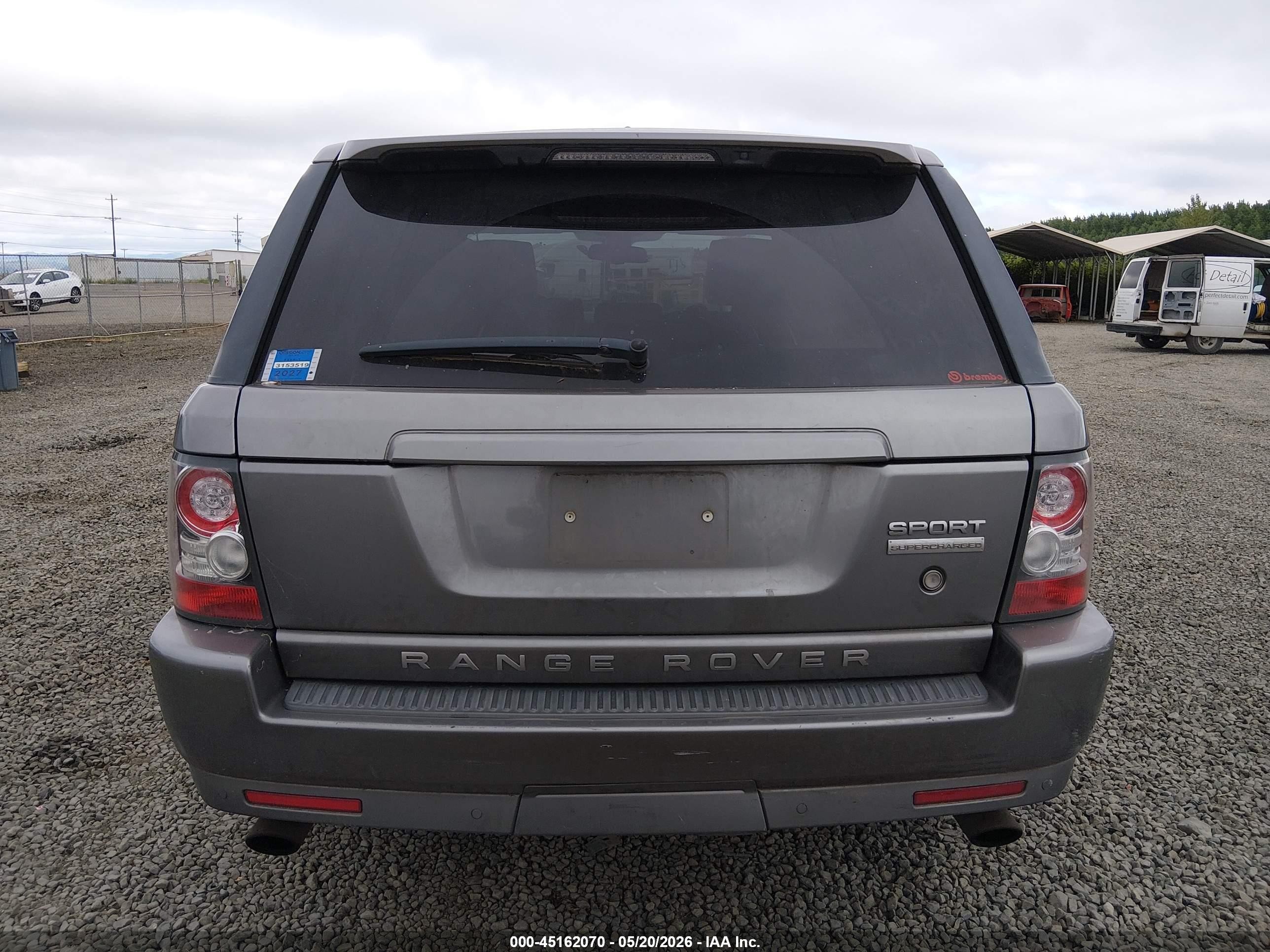 2010 Land Rover Range Rover Sport Supercharged Gray vin: SALSH2E46AA252929
