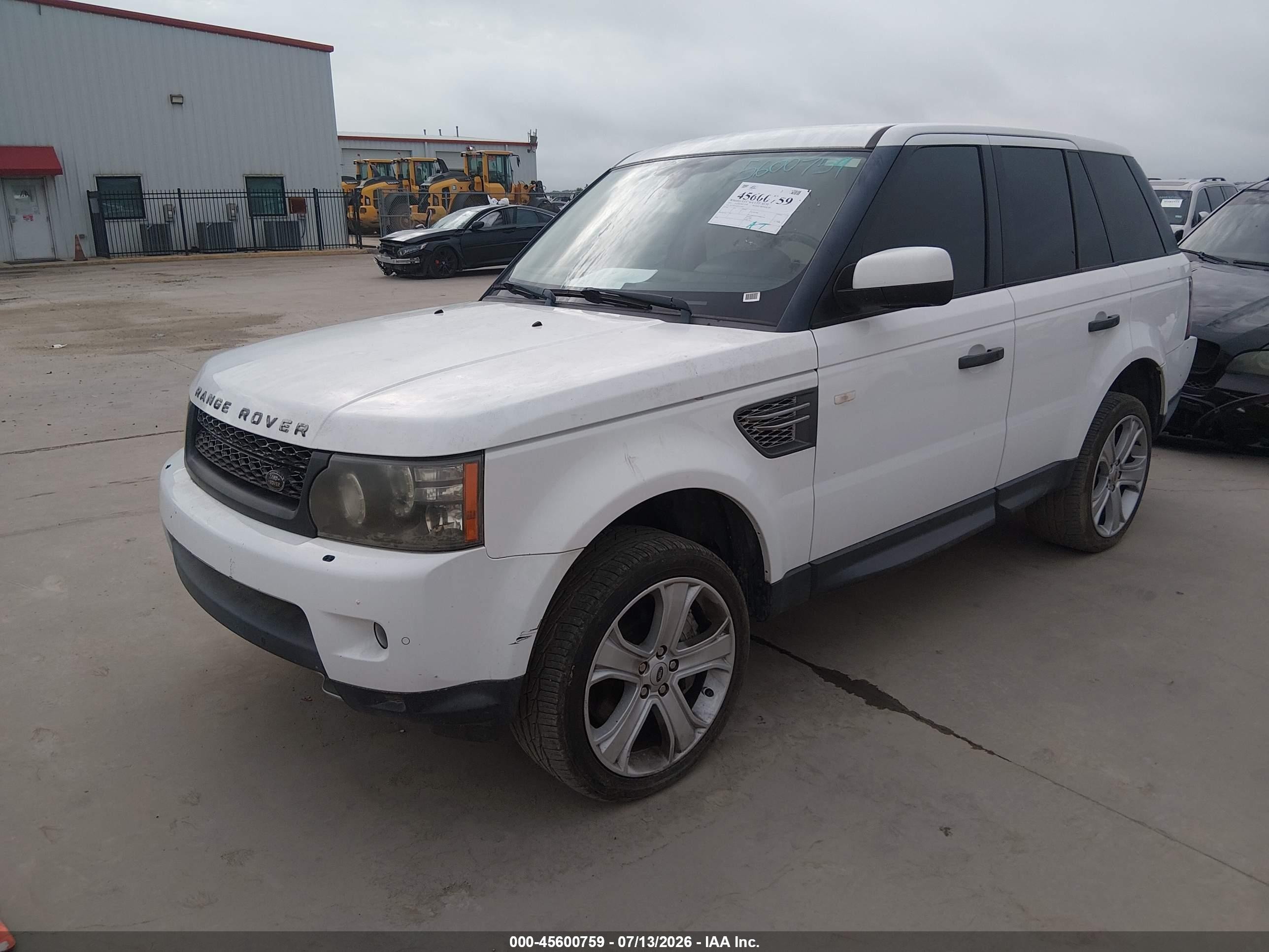 2011 Land Rover Range Rover Sport Supercharged White vin: SALSH2E46BA714911