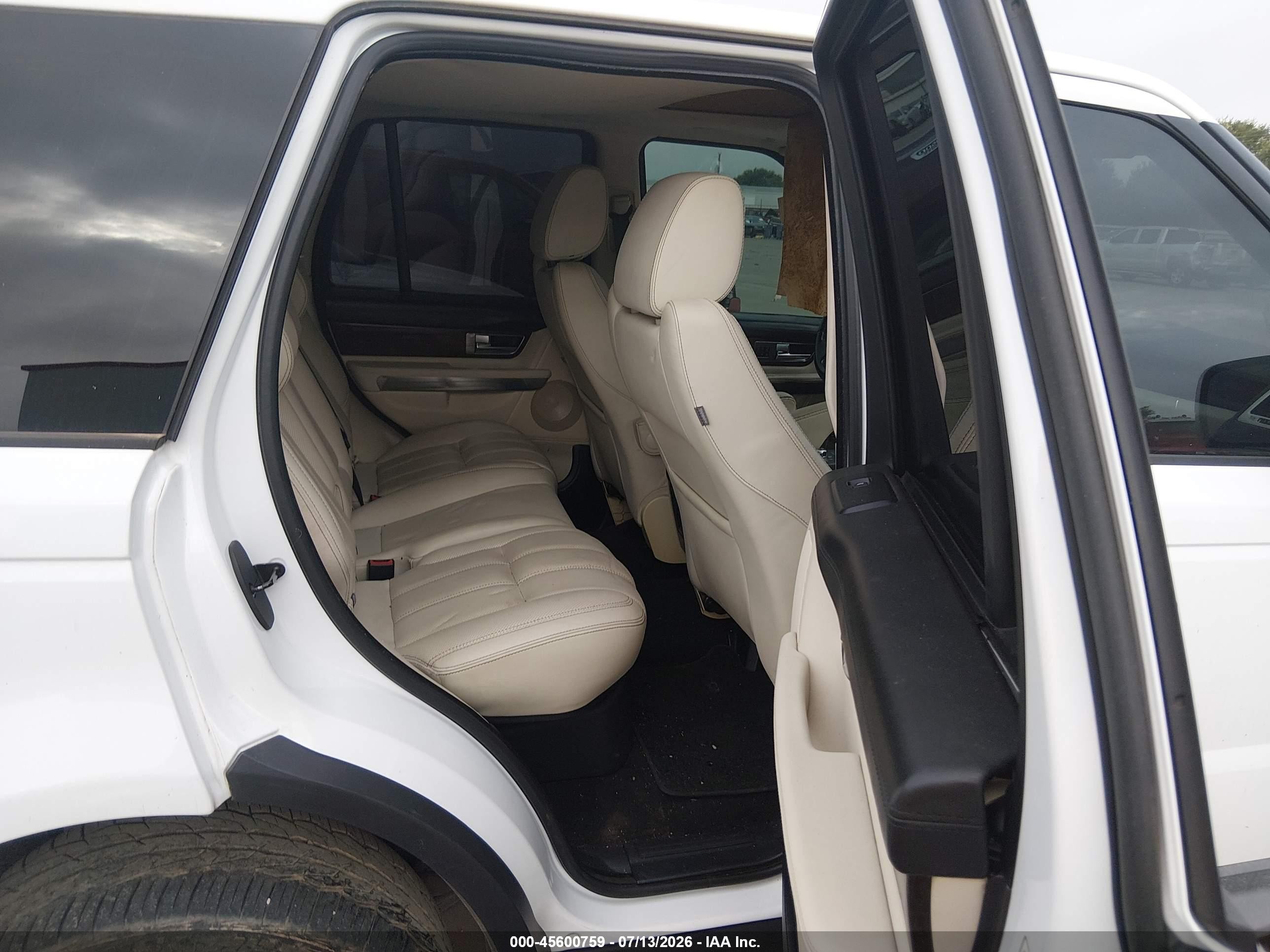 2011 Land Rover Range Rover Sport Supercharged White vin: SALSH2E46BA714911
