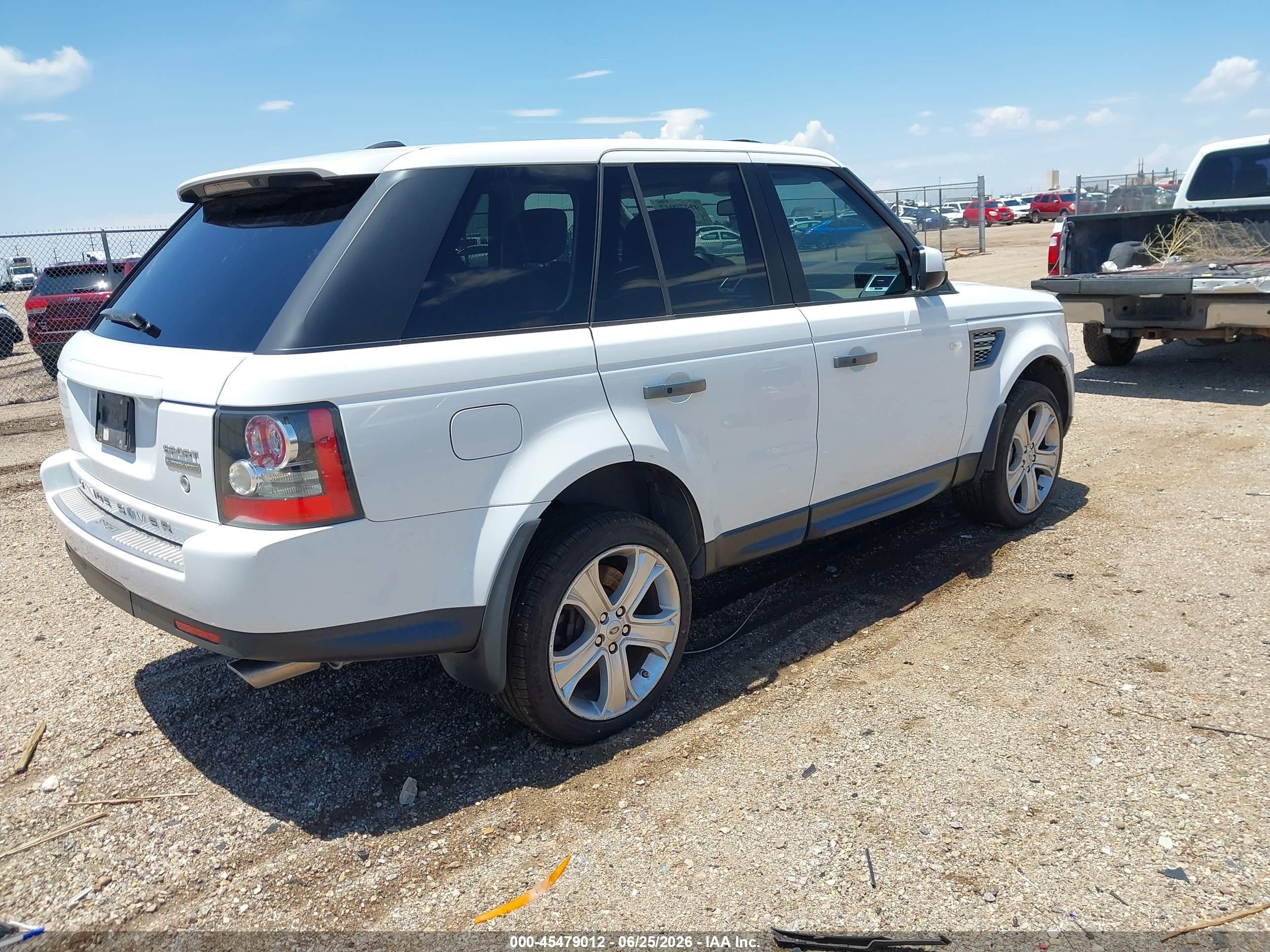 2011 Land Rover Range Rover Sport Supercharged White vin: SALSH2E49BA281259