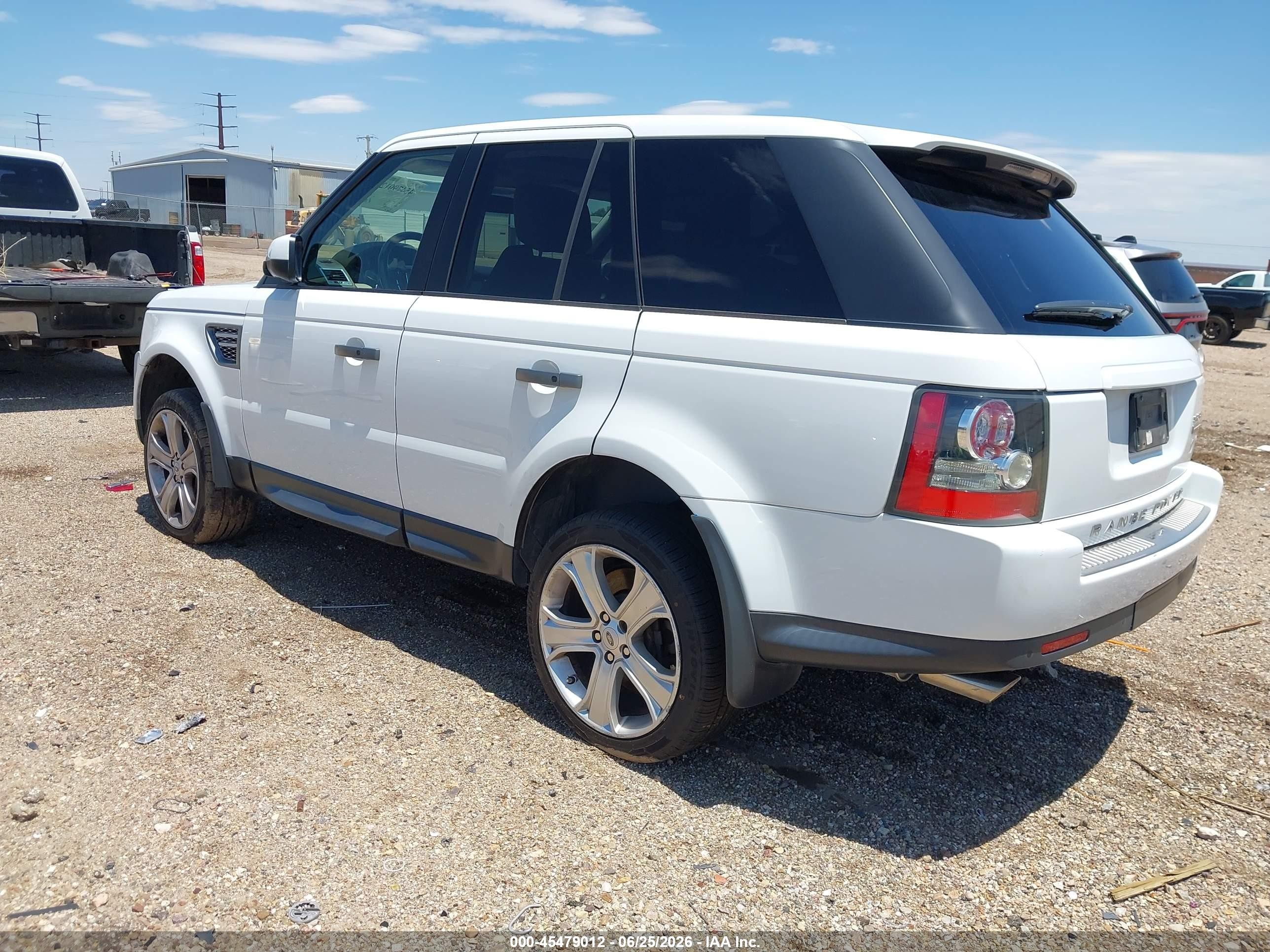 2011 Land Rover Range Rover Sport Supercharged White vin: SALSH2E49BA281259