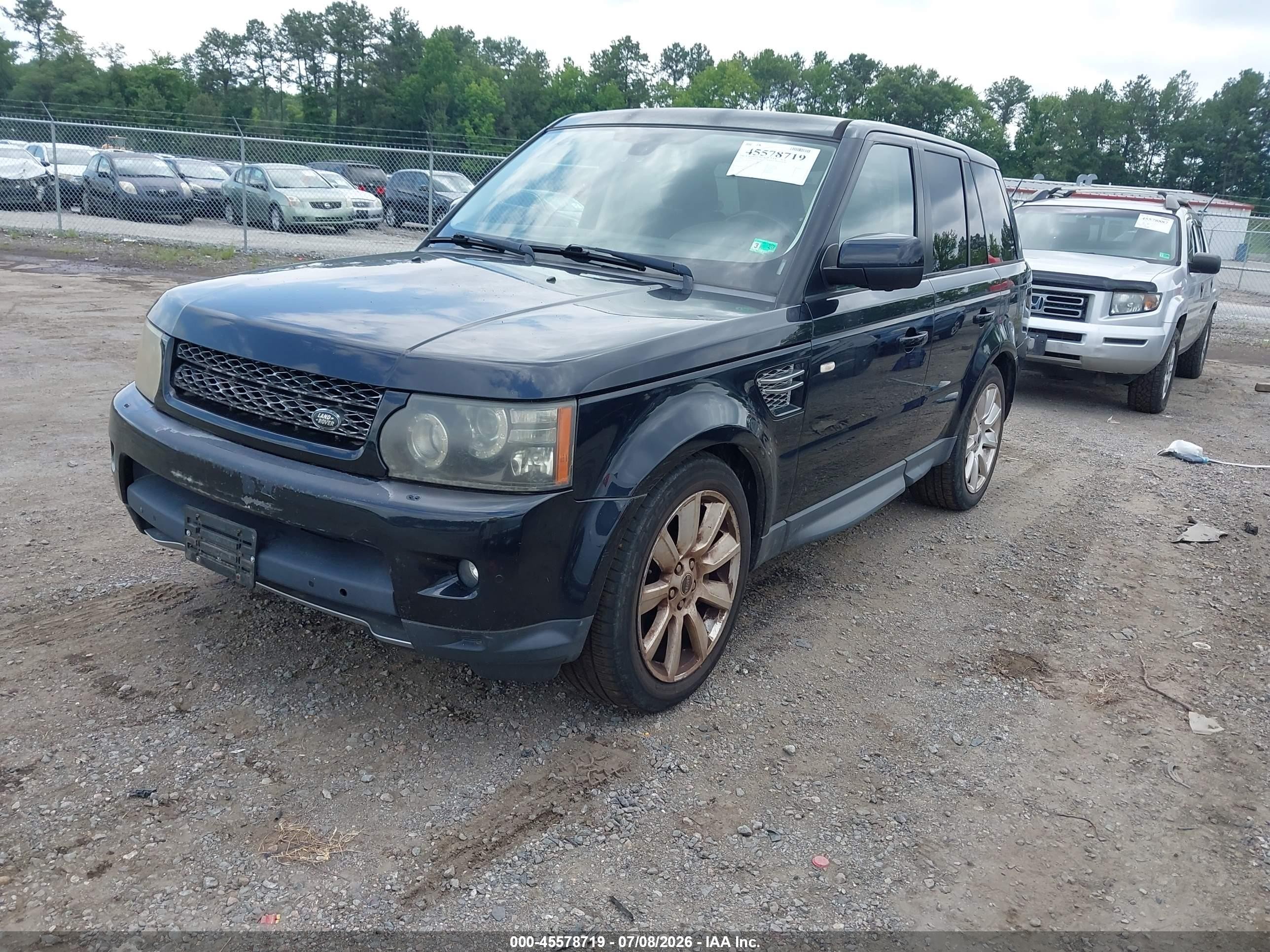 2012 Land Rover Range Rover Sport Supercharged Black vin: SALSH2E4XCA717540