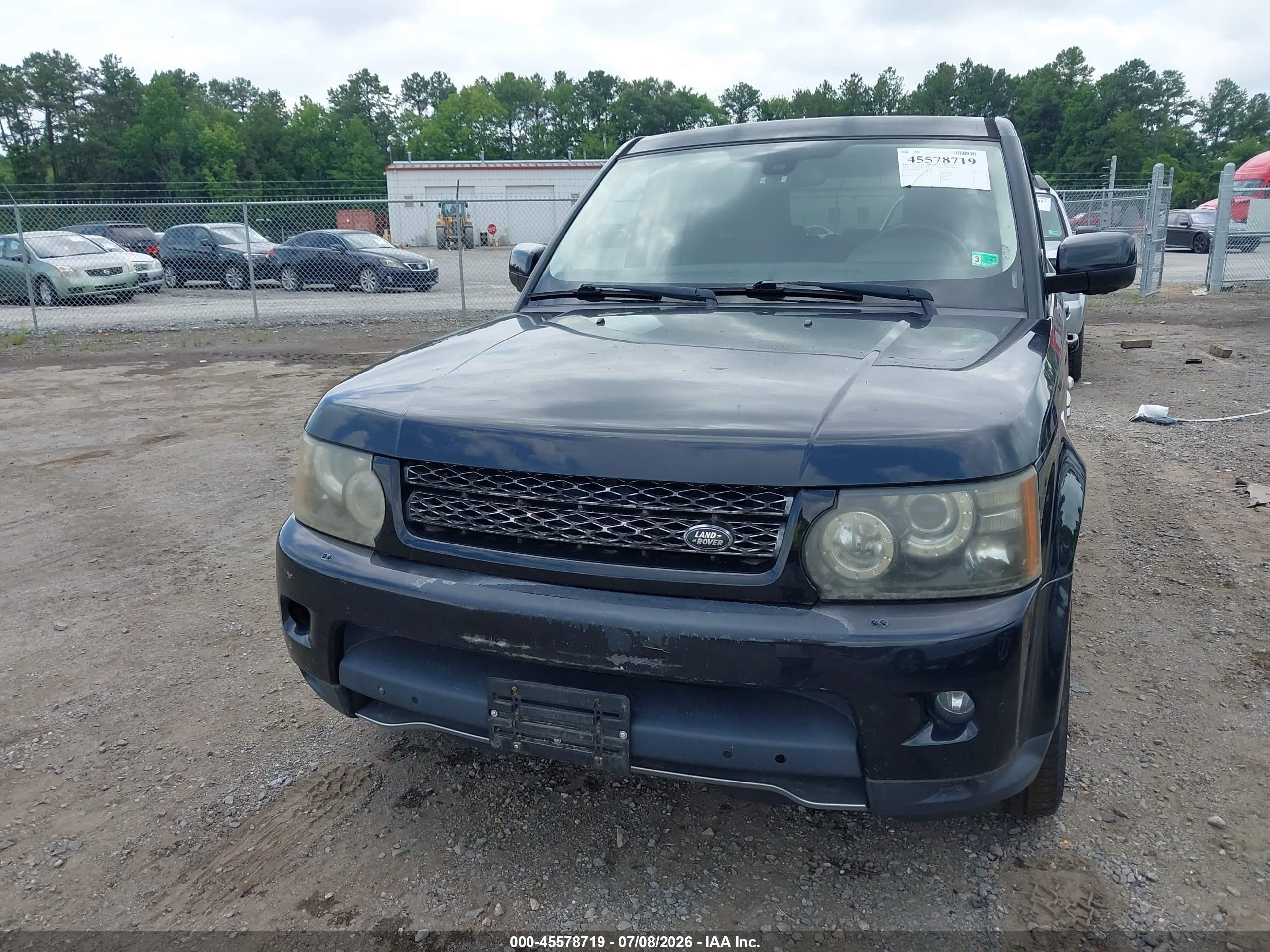 2012 Land Rover Range Rover Sport Supercharged Black vin: SALSH2E4XCA717540